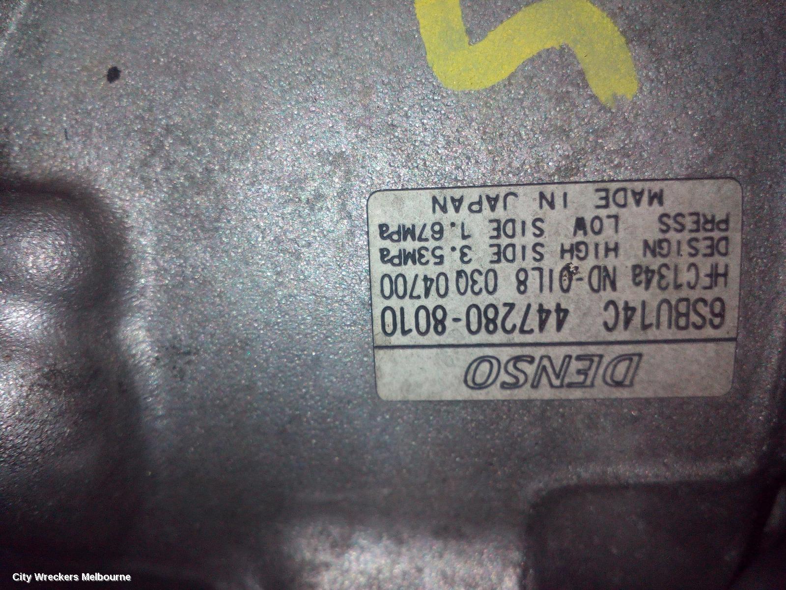 HOLDEN COMMODORE A/C COMPRESSOR, VF, 3.6, 05/2013 - 12/2017 - Image 1