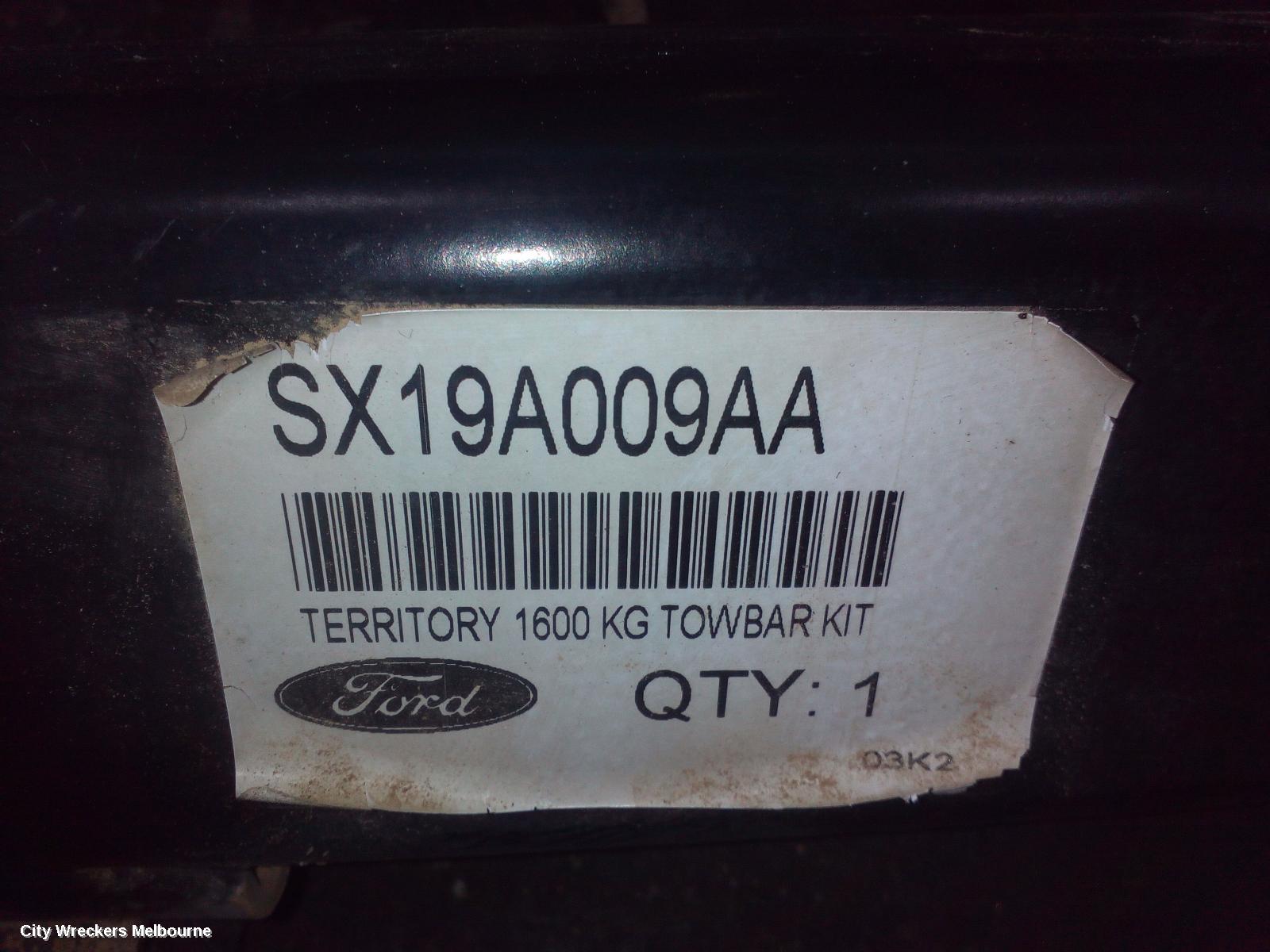 FORD TERRITORY TOWBAR, SX-SZ, 1600KG, FLAT TONGUE TYPE, 05/2004 - 10/2016 - Image 3