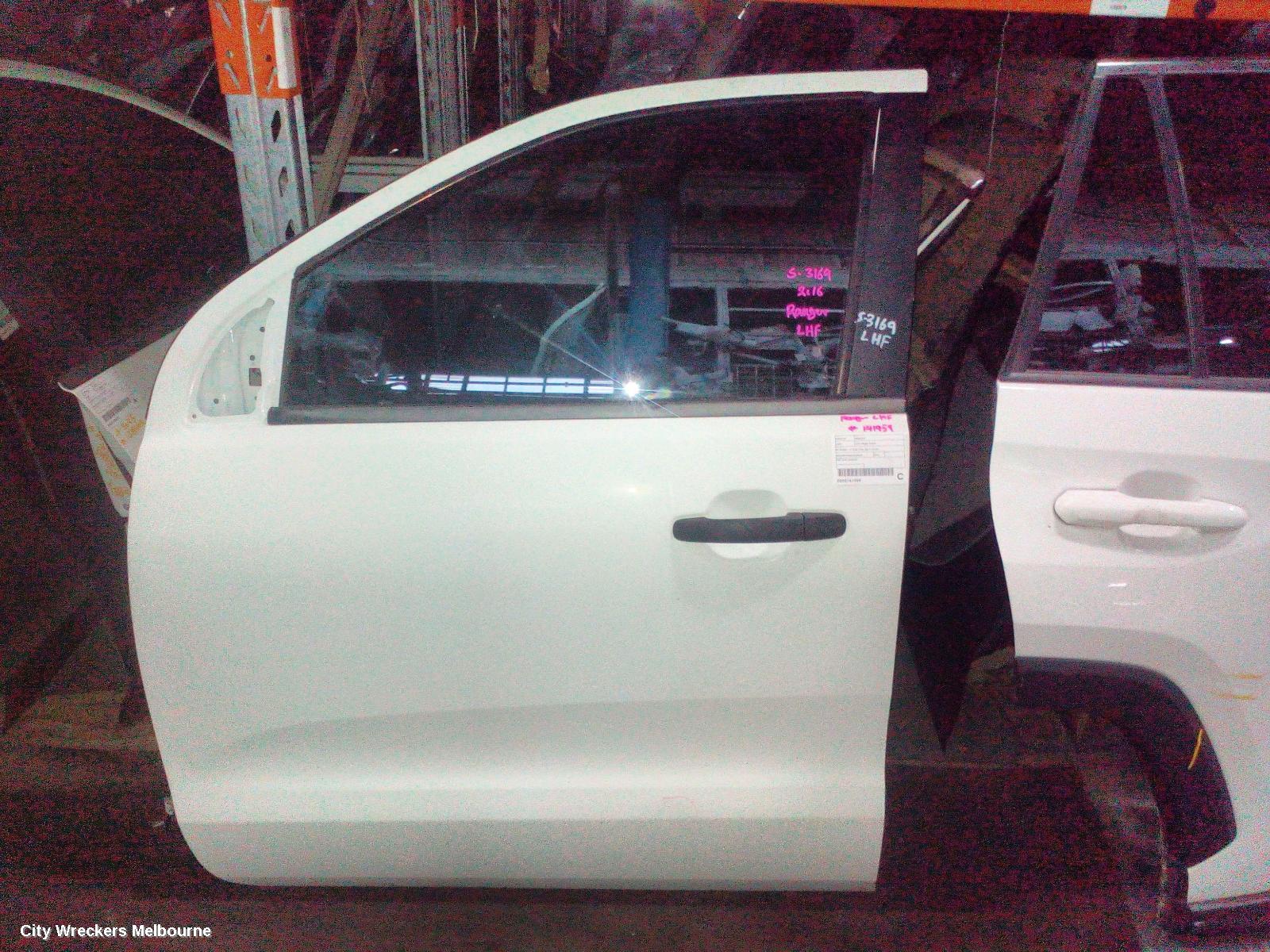 FORD RANGER LEFT FRONT DOOR, PX SERIES 1-3, DUAL CAB, 06/2011 - 04/2022 - Image 2