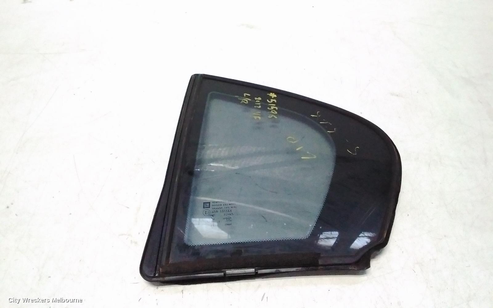 HOLDEN COMMODORE LEFT REAR 1/4 DOOR GLASS, VE-VF, SEDAN, 07/2006 - 12/2017 - Image 2