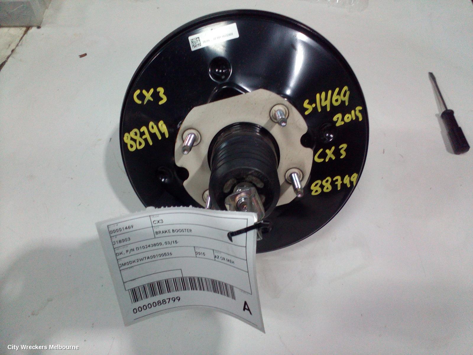 MAZDA CX3 BRAKE BOOSTER, DK, P/N D10J43800, 03/2015 ONWARDS - Image 1