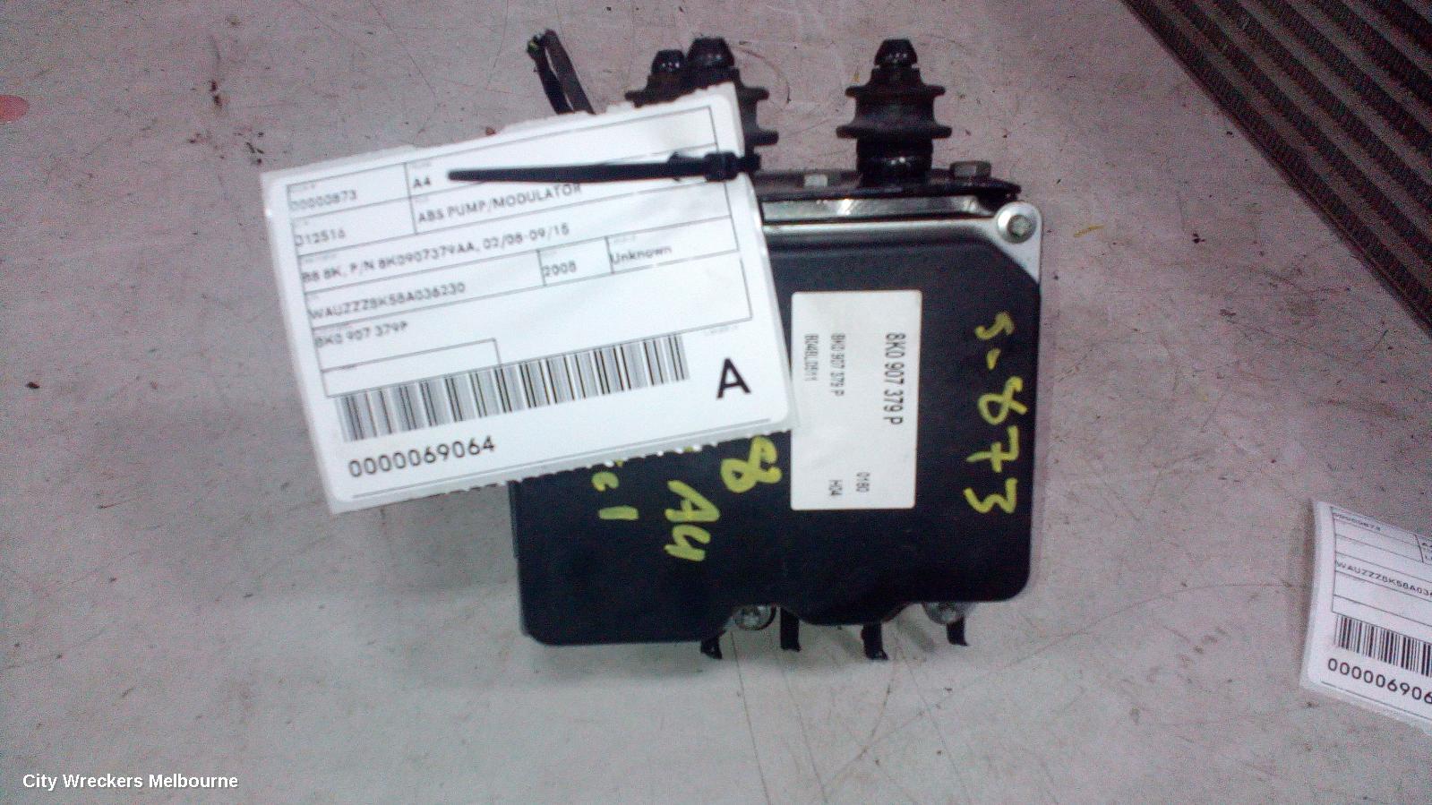 AUDI A4 ABS PUMP/MODULATOR, B8 8K, P/N 8K0907379AA, 02/2008 - 09/2015 - Image 2