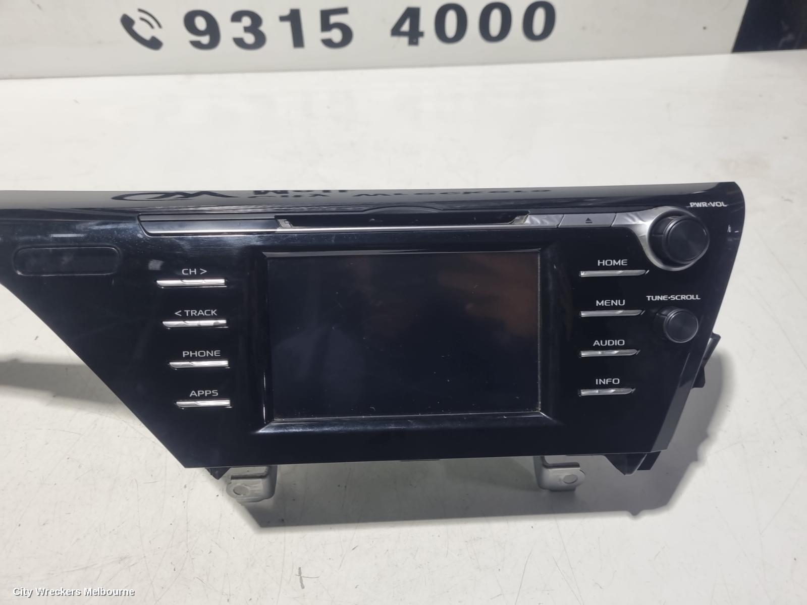 TOYOTA CAMRY RADIO/CD/DVD/SAT/TV, 7IN TOUCHSCREEN, ASCENT, XV70, 09/2017 - 01/2021 - Image 2