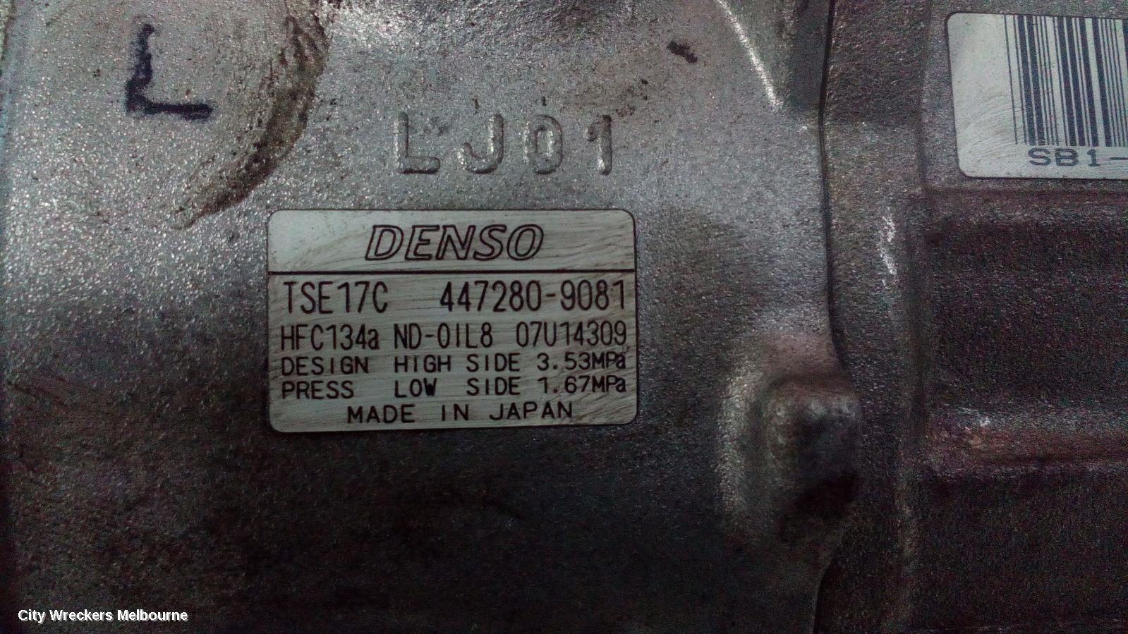 TOYOTA CAMRY A/C COMPRESSOR, ASV50, 2.5, 2AR-FE, 12/2011 - 10/2017 - Image 2