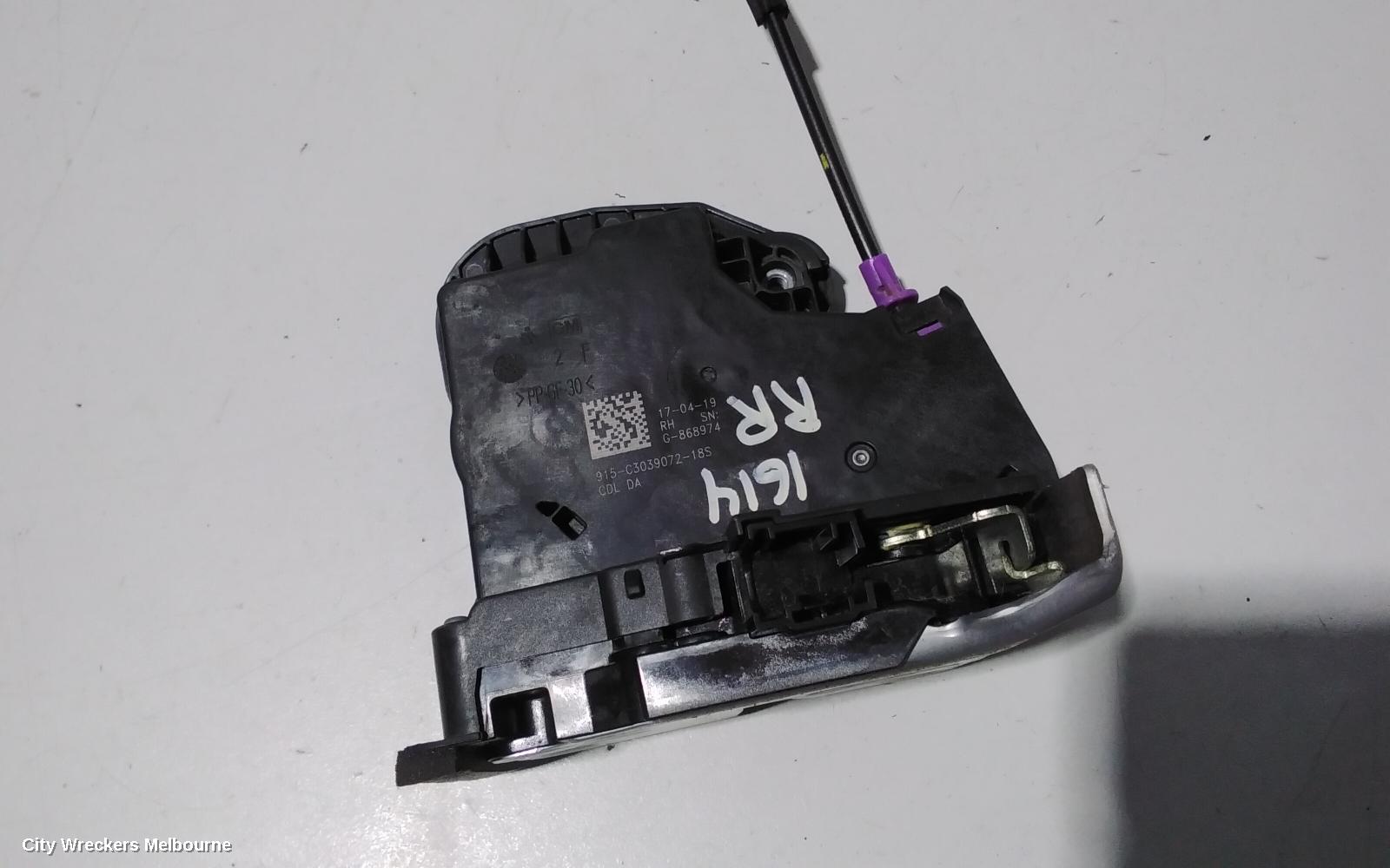 HOLDEN COMMODORE DOOR/BOOT/GATE LOCK, RIGHT REAR DOOR LOCK, ZB, 10/2017 - 12/2020 - Image 2