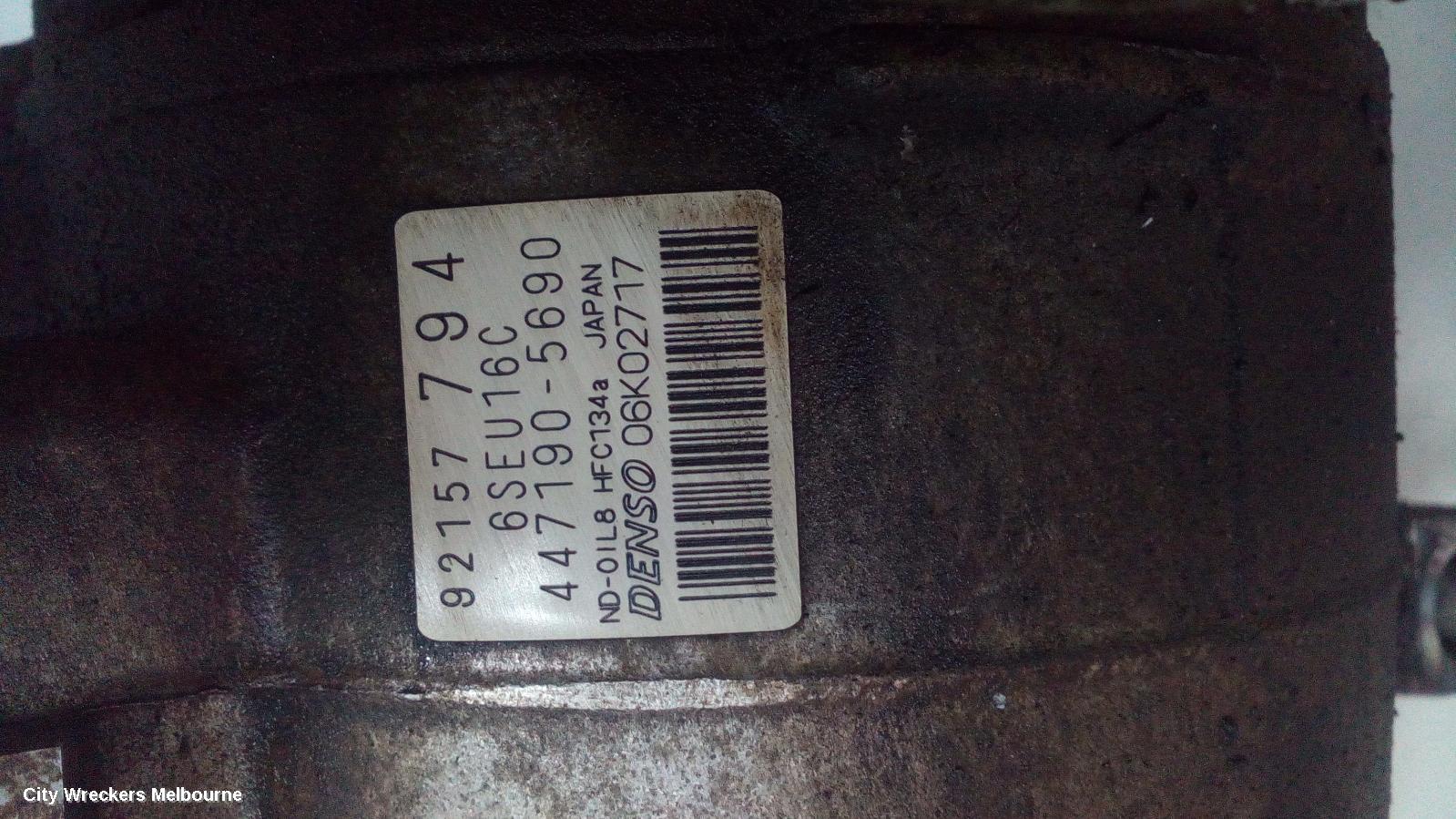 HOLDEN COMMODORE A/C COMPRESSOR, VE, 3.0/3.6, 6SEU16C, 1 PLUG TYPE, 09/2006 - 04/2013 - Image 2