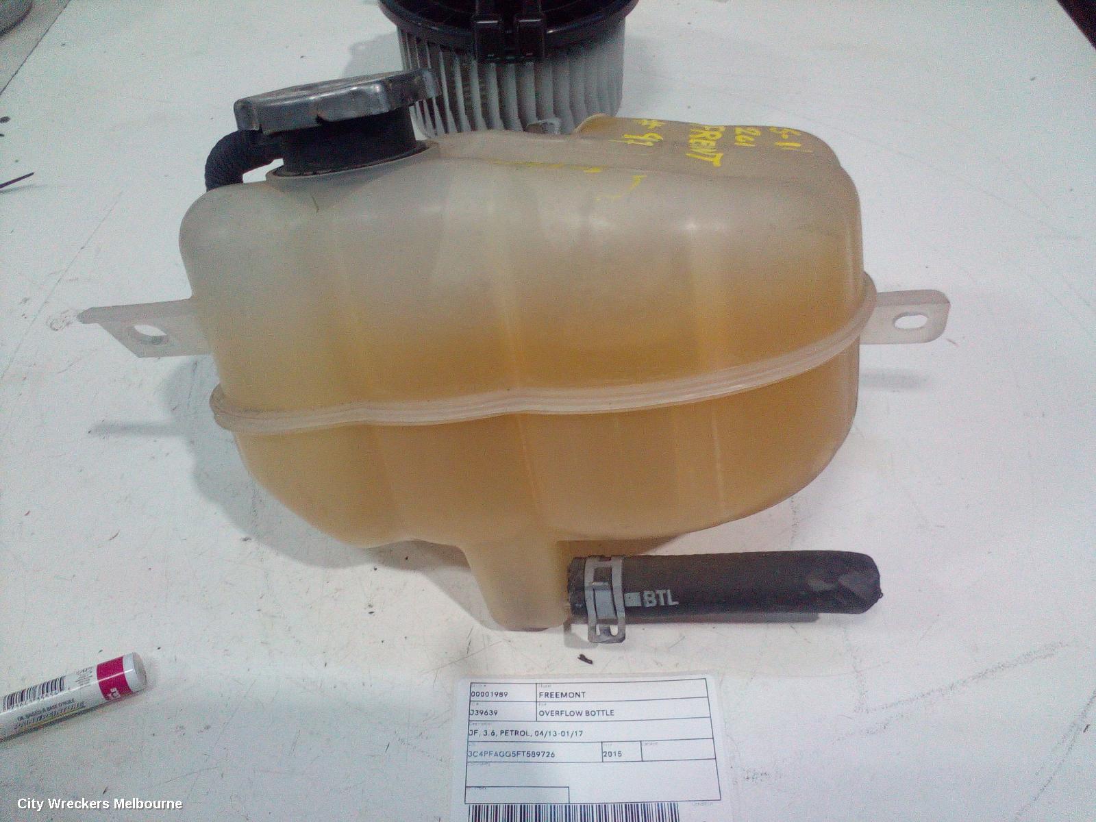FIAT FREEMONT OVERFLOW BOTTLE, JF, 3.6, PETROL, 04/2013 - 01/2017 - Image 2