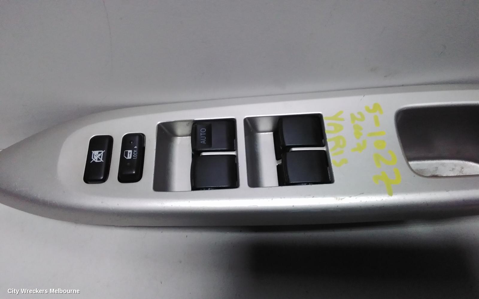 TOYOTA YARIS PWR DR WIND SWITCH, RH FRONT (MASTER SWITCH), 4 SWITCH TYPE, 5DR HATCH/SEDAN, NCP9#, 10/2005 ONWARDS - Image 2