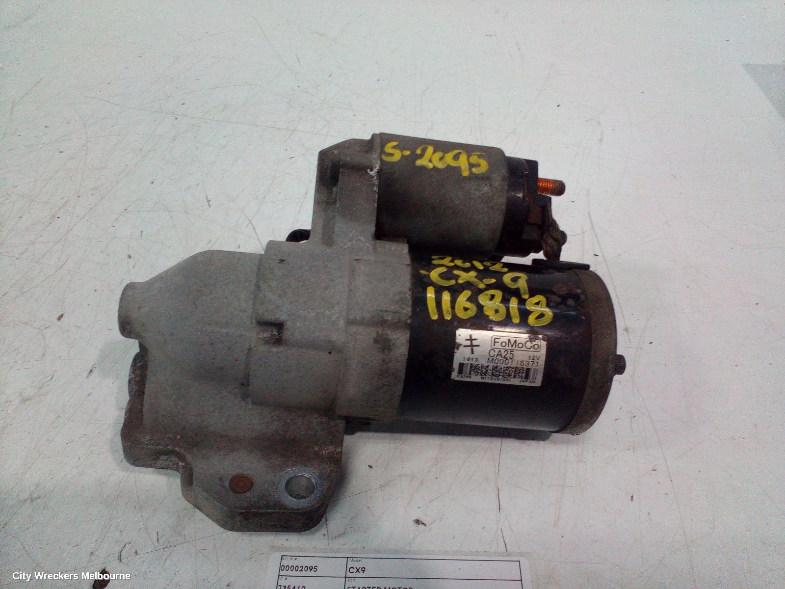 MAZDA CX9 STARTER, PETROL, 3.7, FWD, TB, 06/2011 - 12/2015 - Image 1