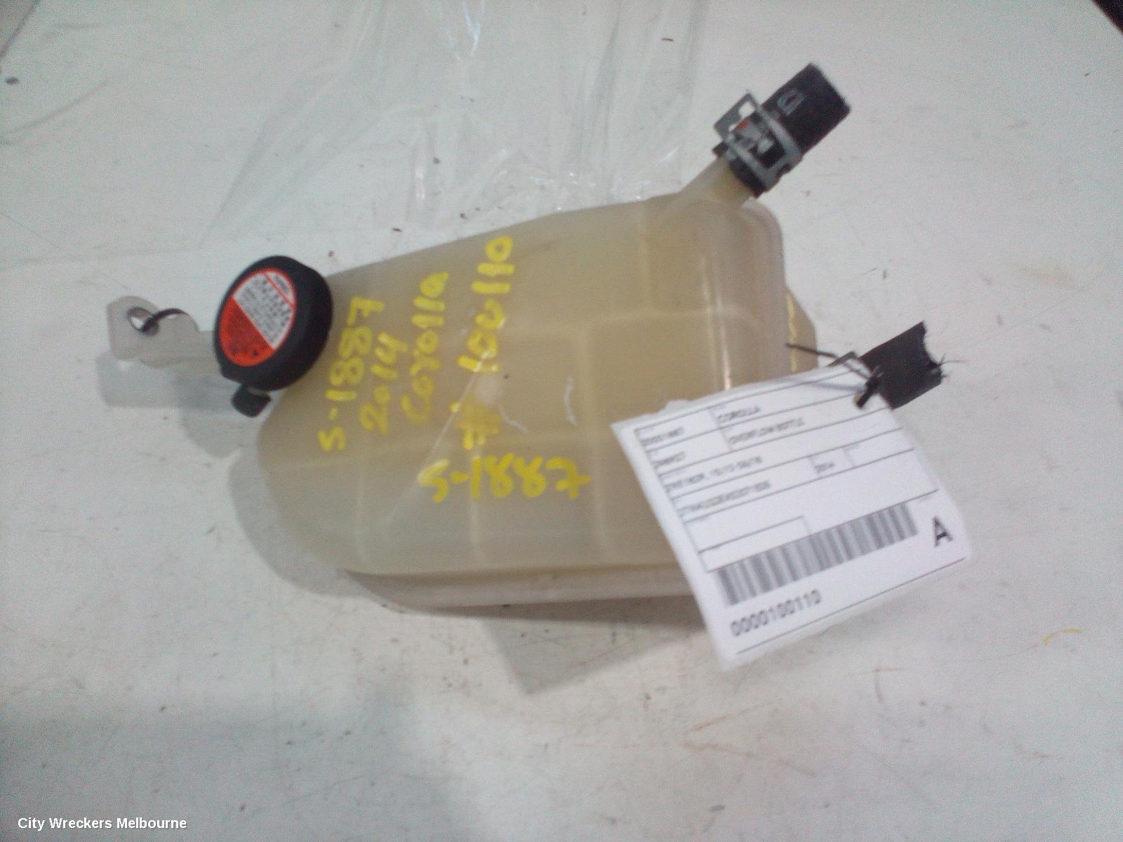 TOYOTA COROLLA OVERFLOW BOTTLE, ZRE182R, 10/2012 - 06/2018 - Image 1