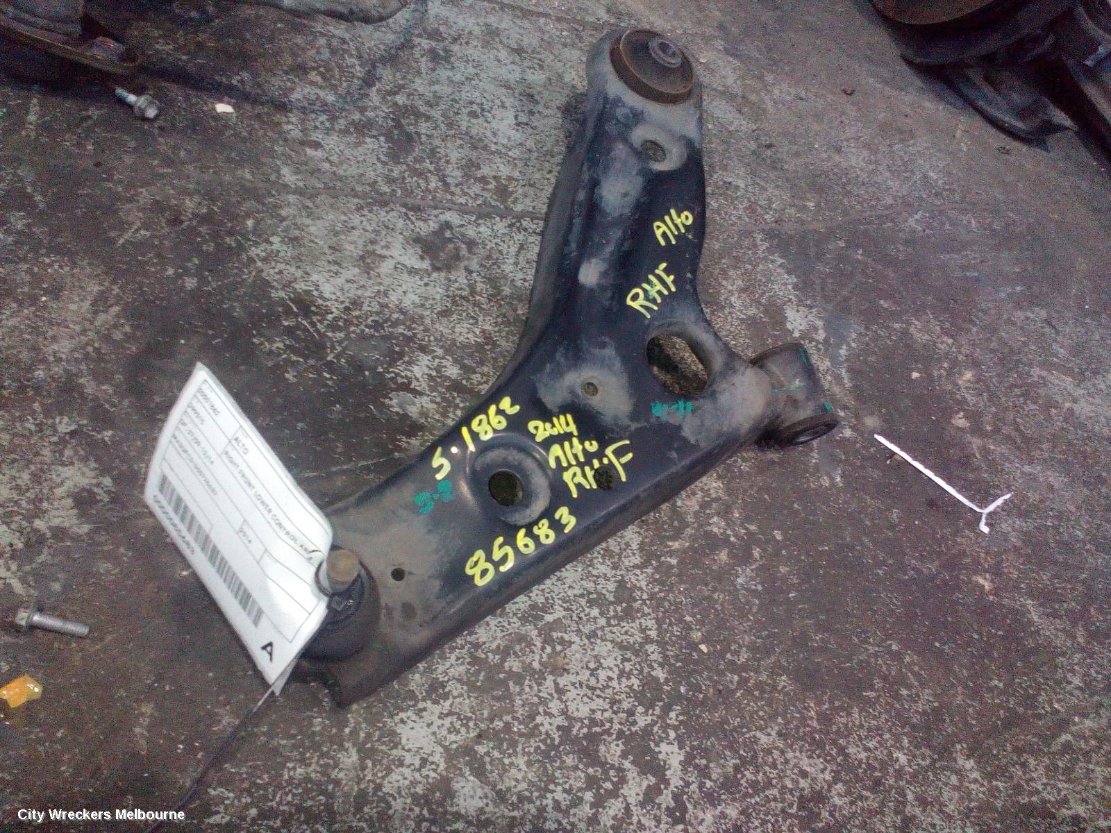 SUZUKI ALTO RIGHT FRONT LOWER CONTROL ARM, GF, 07/2009 - 12/2014 - Image 1