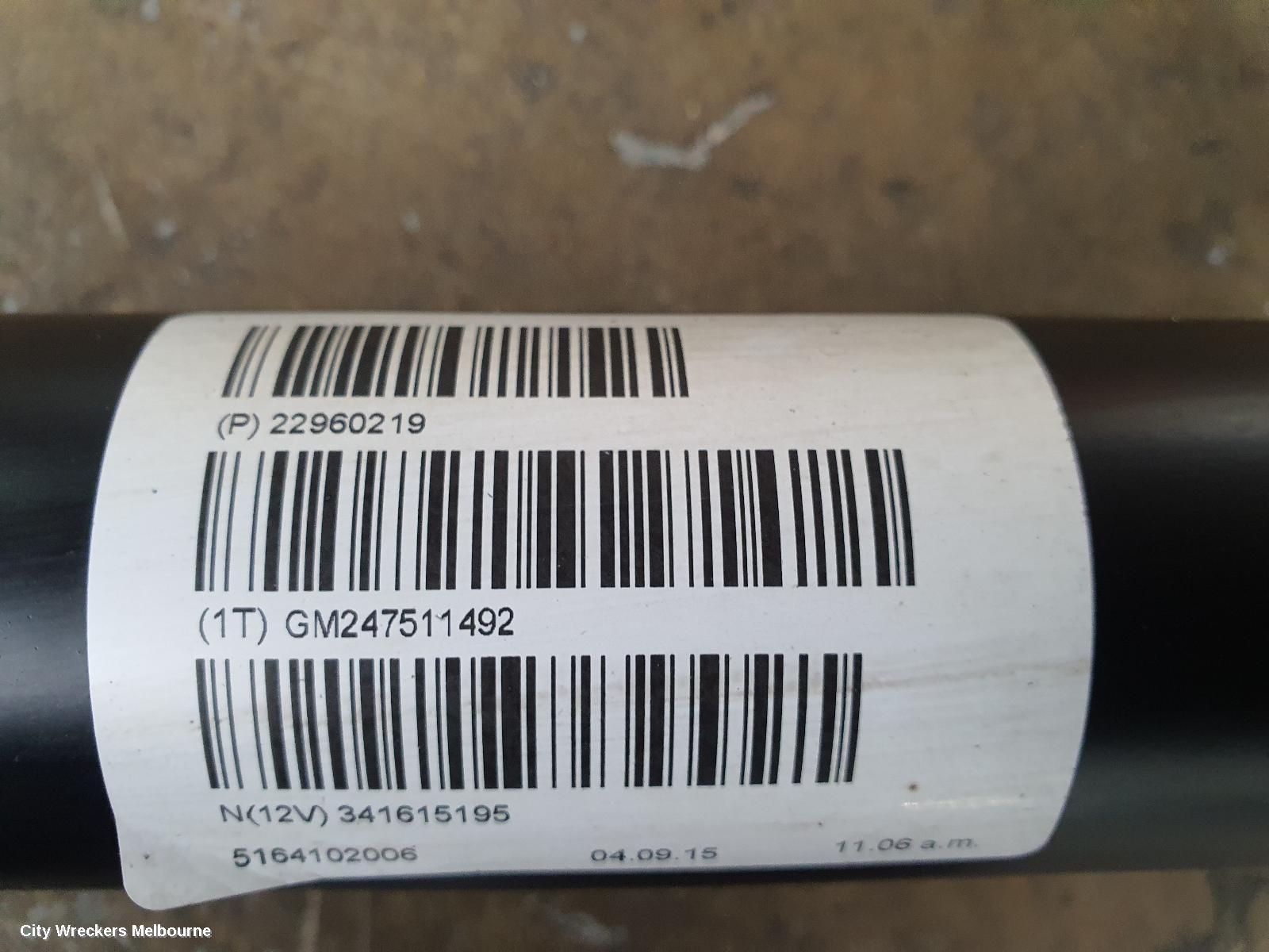 HOLDEN INSIGNIA REAR DRIVE SHAFT, GA, 02/2015 - 01/2017 - Image 1