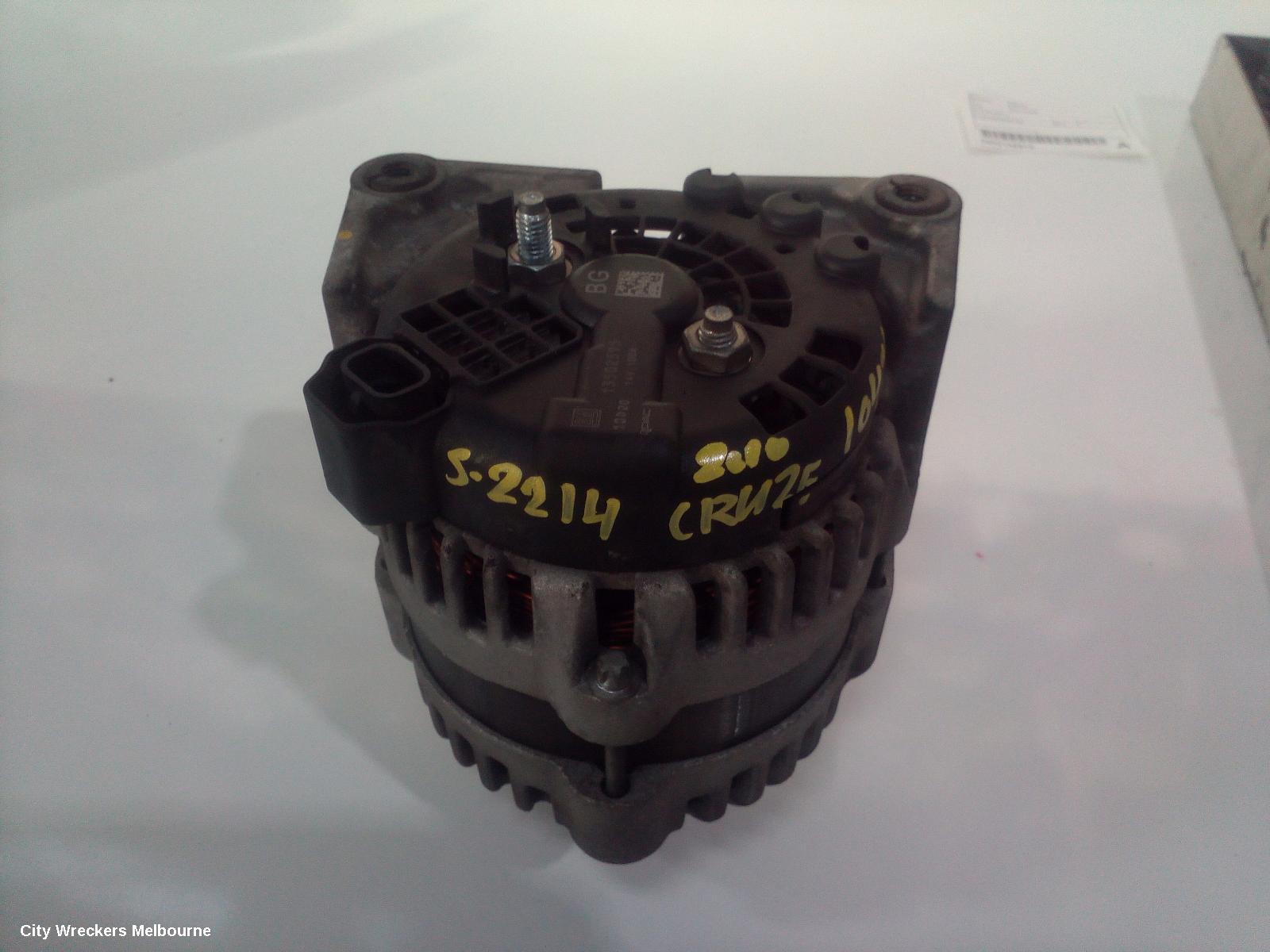 HOLDEN CRUZE ALTERNATOR, PETROL, 1.8, F18D4, JG, 03/2009 - 02/2011 - Image 2
