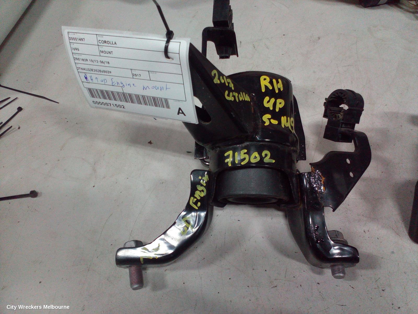 TOYOTA COROLLA MOUNT, ZRE182R 10/2012 - 06/2018 - Image 1