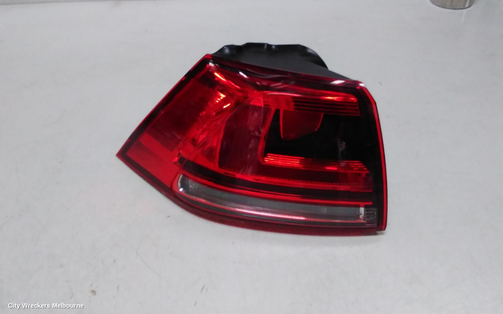 VOLKSWAGEN GOLF LEFT TAILLIGHT, GEN 7, HATCH, STANDARD, TRENDLINE/COMFORTLINE, NON LED TYPE, NON TINTED TYPE, 03/2013 - 03/2017 - Image 1