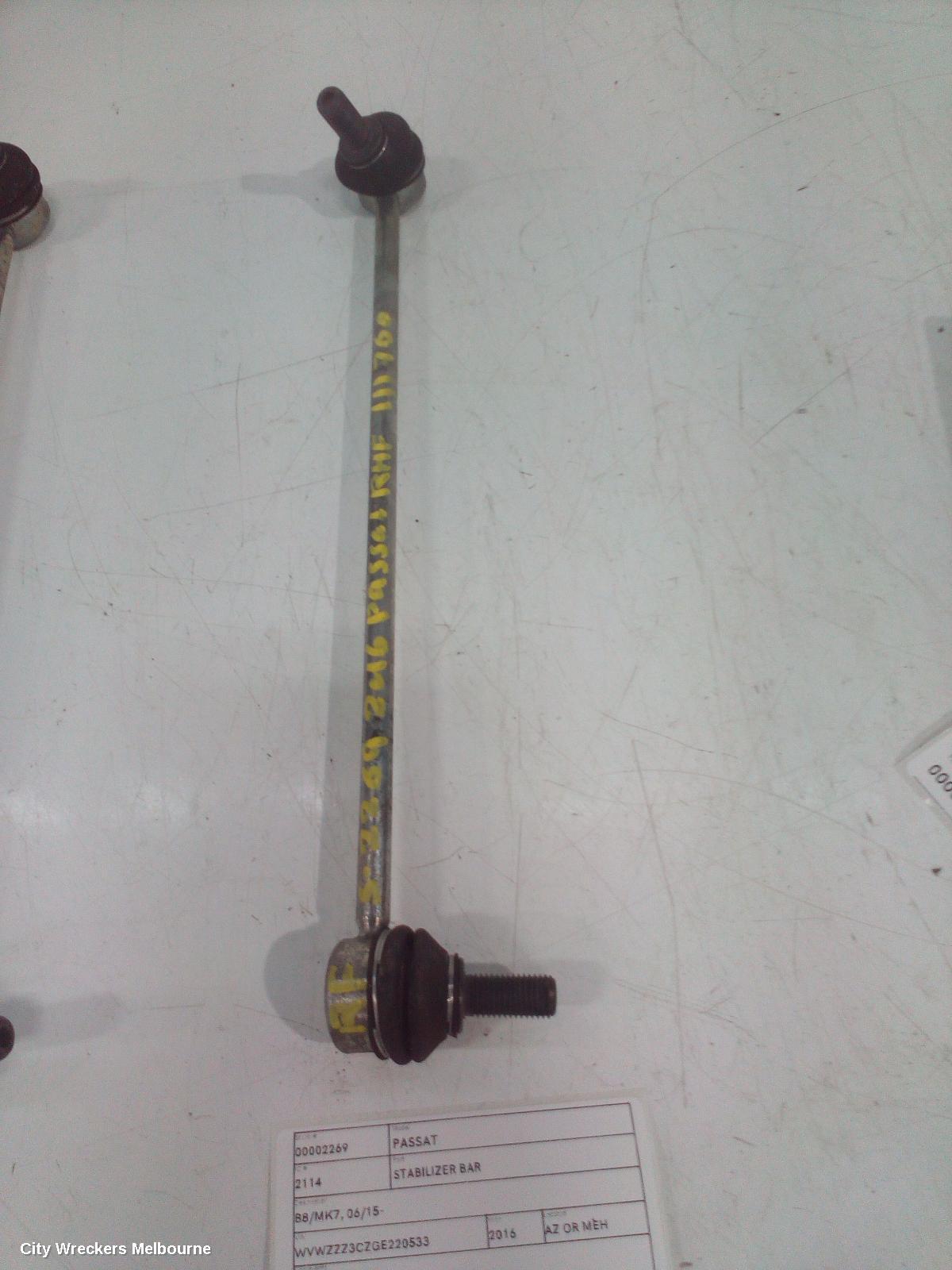 VOLKSWAGEN PASSAT STABILISER BAR, B8/MK7, 06/2015 - 05/2023 - Image 1