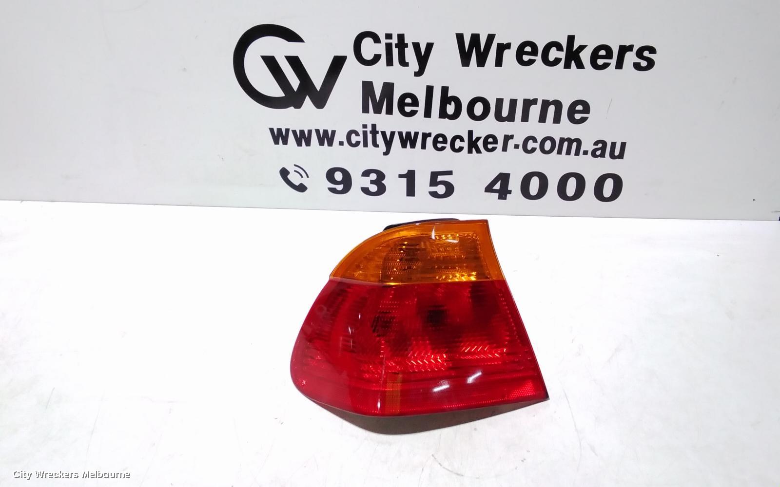 BMW 3 SERIES LEFT TAILLIGHT, E46, SEDAN, AMBER FLASHER TYPE, 09/1998 - 09/2001 - Image 1
