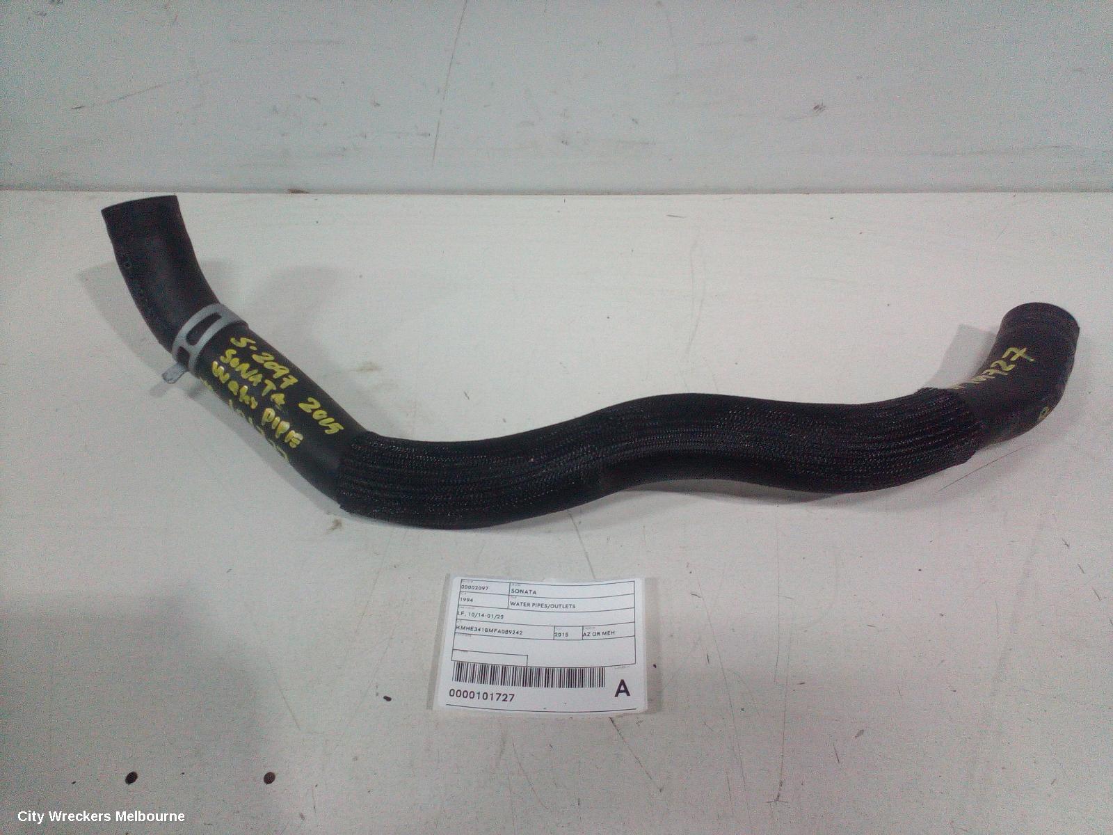HYUNDAI SONATA WATER PIPES/OUTLETS, LF, 10/2014 - 01/2020 - Image 1