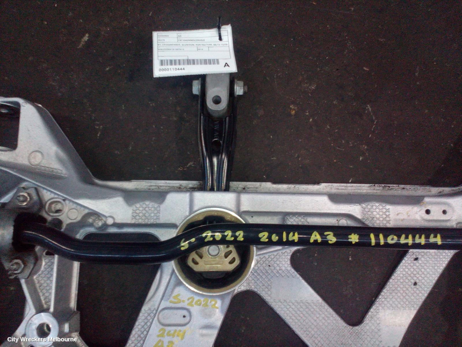 AUDI A3 FRT XMEMBER/CRADLE, 8V, CROSSMEMBER, ALUMINUM, NON RS3 TYPE, 05/2013 - 10/2020 - Image 3