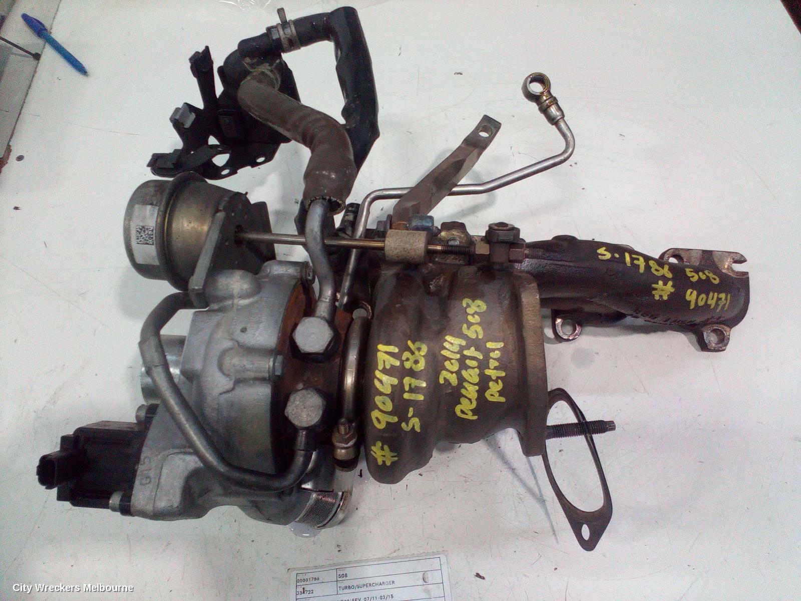 PEUGEOT 508 TURBO SUPERCHARGER, PETROL, 1.6, VIN VF38*5FV, 07/2011 - 02/2015 - Image 2