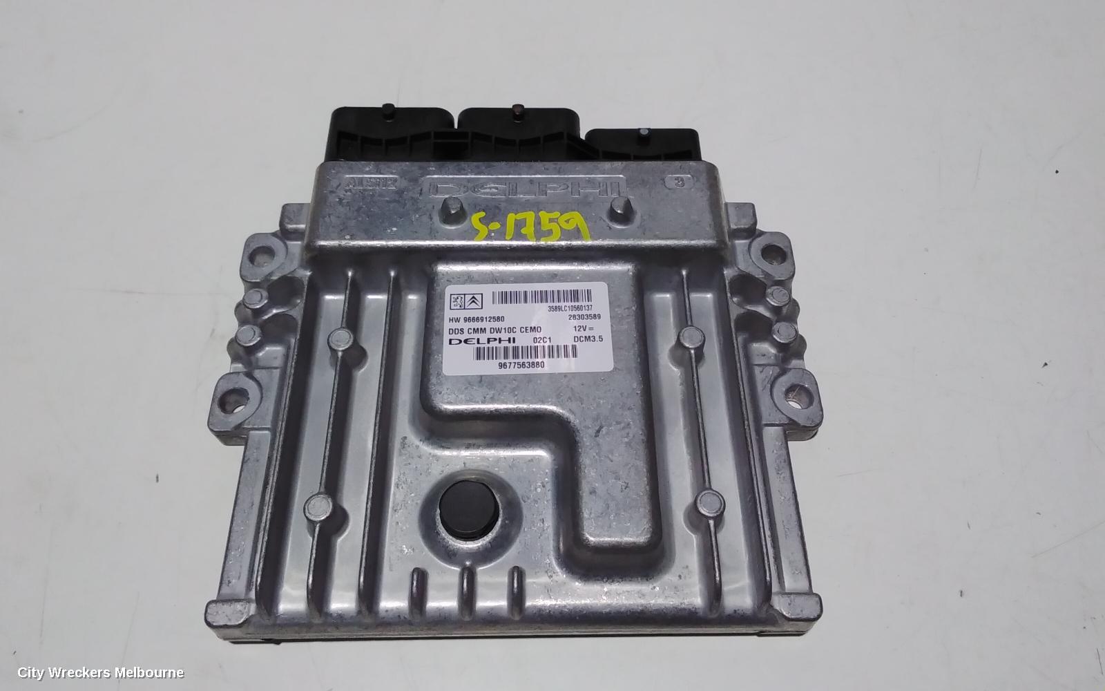 PEUGEOT 508 ECU, ENGINE ECU, 2.0, DIESEL, VIN VF38*RHH, ECU ONLY, 07/2011 - 12/2017 - Image 1