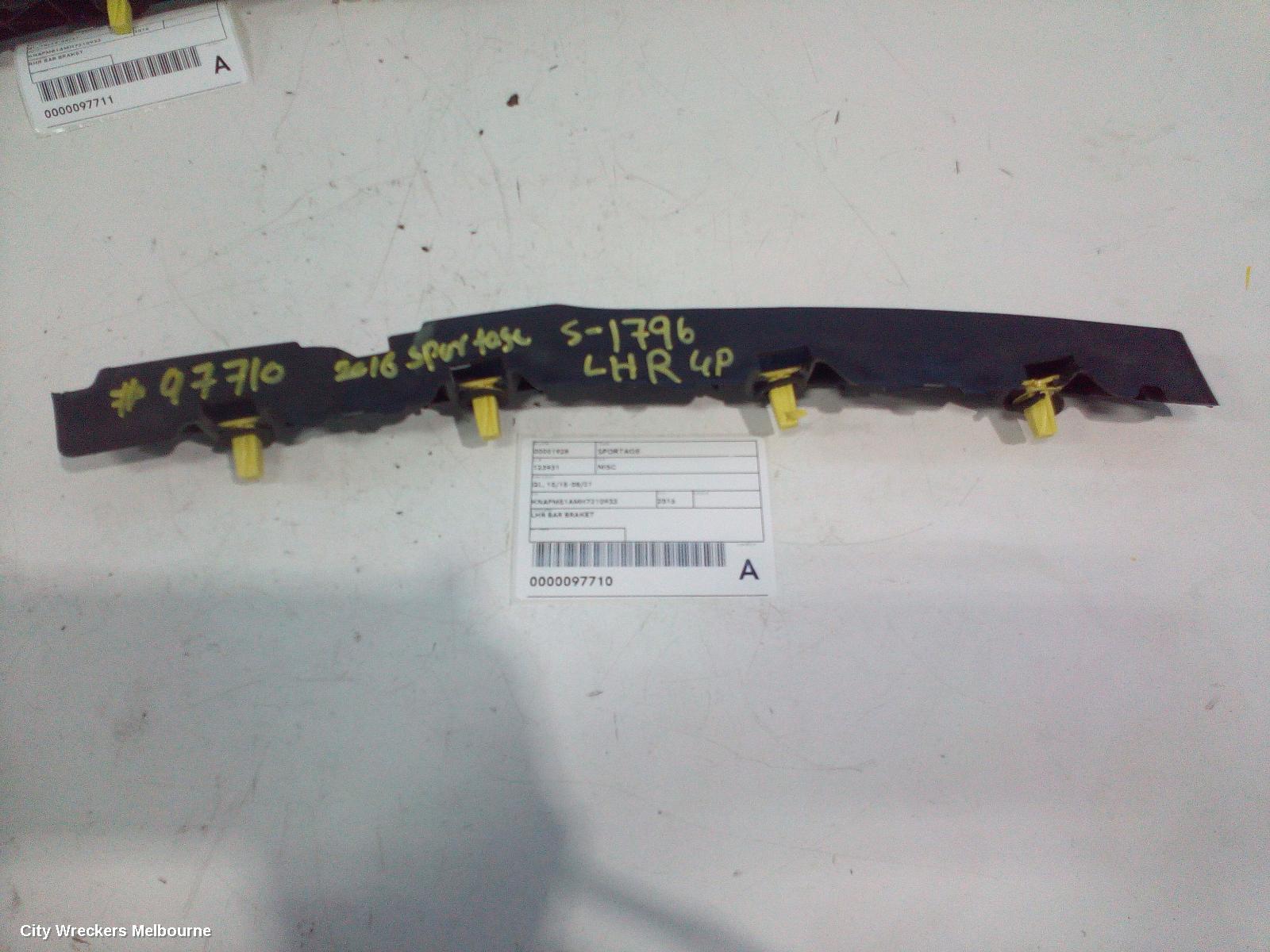 KIA SPORTAGE, QL, 10/2015 - 08/2021, LHR BAR BRAKET: 97710 - Image 2