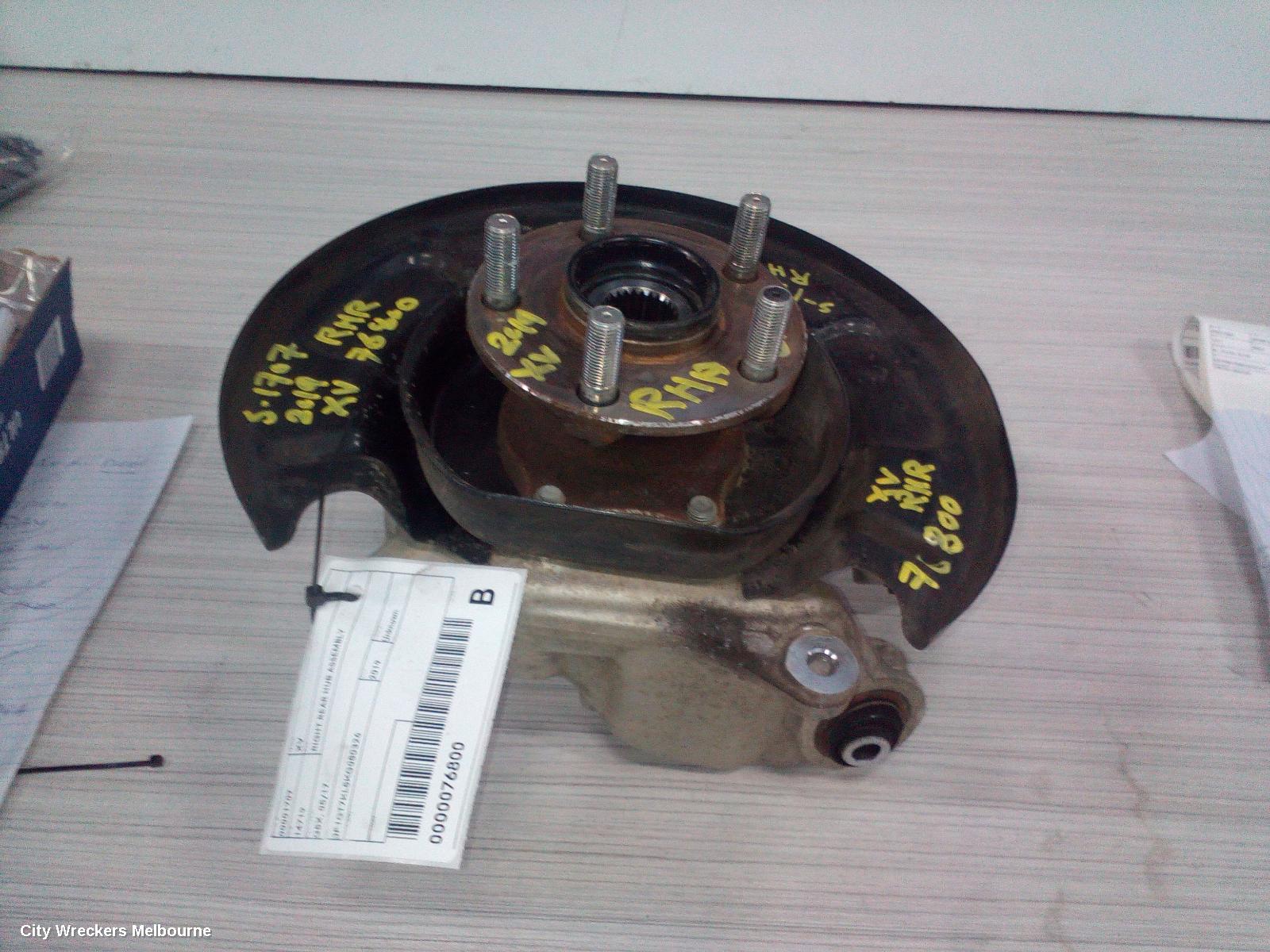 SUBARU XV RIGHT REAR HUB ASSEMBLY, G5X, 03/2017 - 06/2023 - Image 1