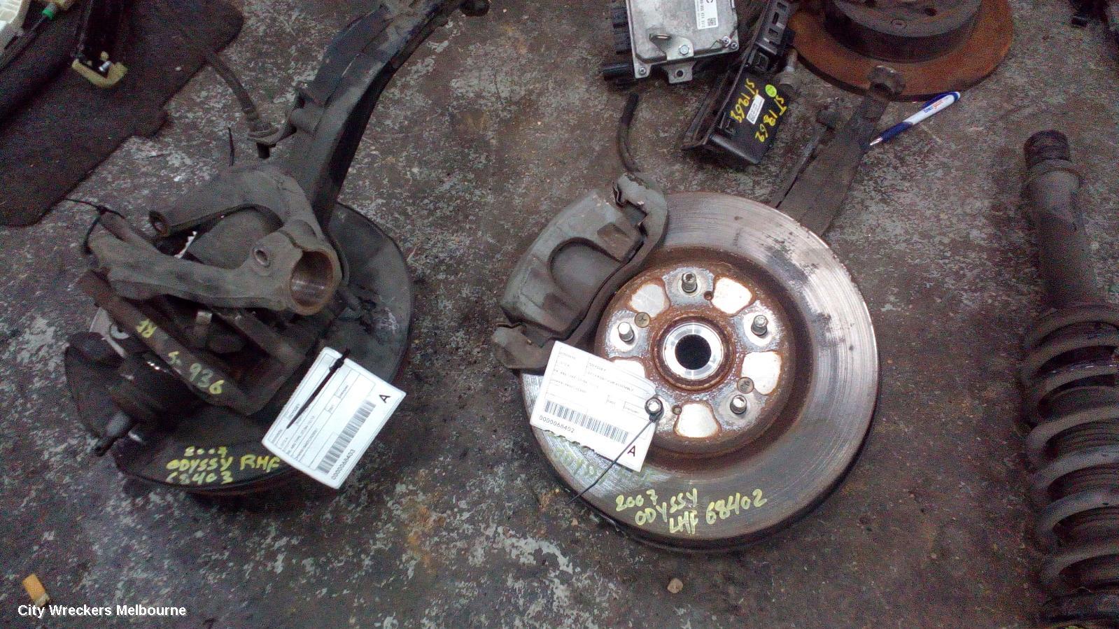 HONDA ODYSSEY LEFT FRONT HUB ASSEMBLY, RB, ABS TYPE, 07/2004 - 12/2013 - Image 2