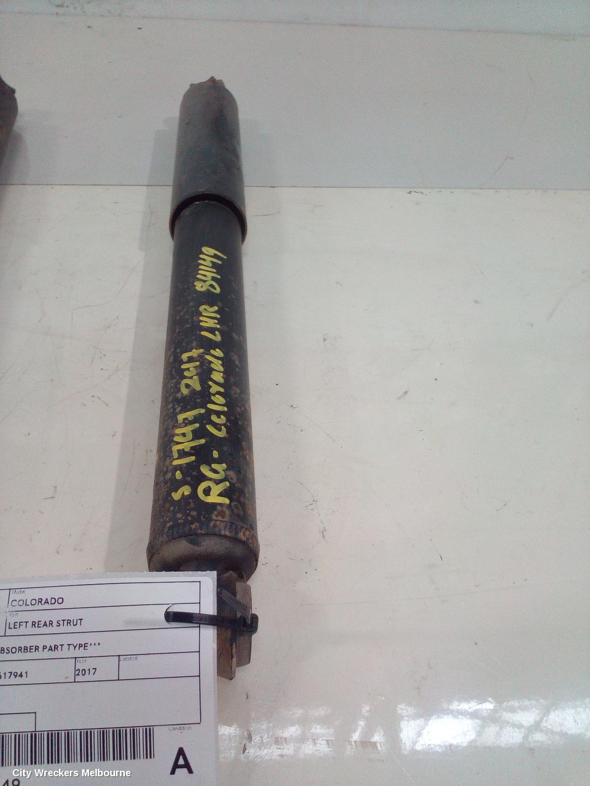 HOLDEN COLORADO LEFT REAR STRUT, ***USE SHOCK ABSORBER PART TYPE*** - Image 1