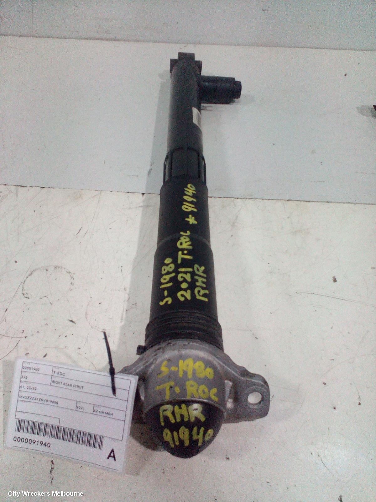 VOLKSWAGEN T-ROC RIGHT REAR STRUT, A1, 03/2020 - 12/2025 - Image 2