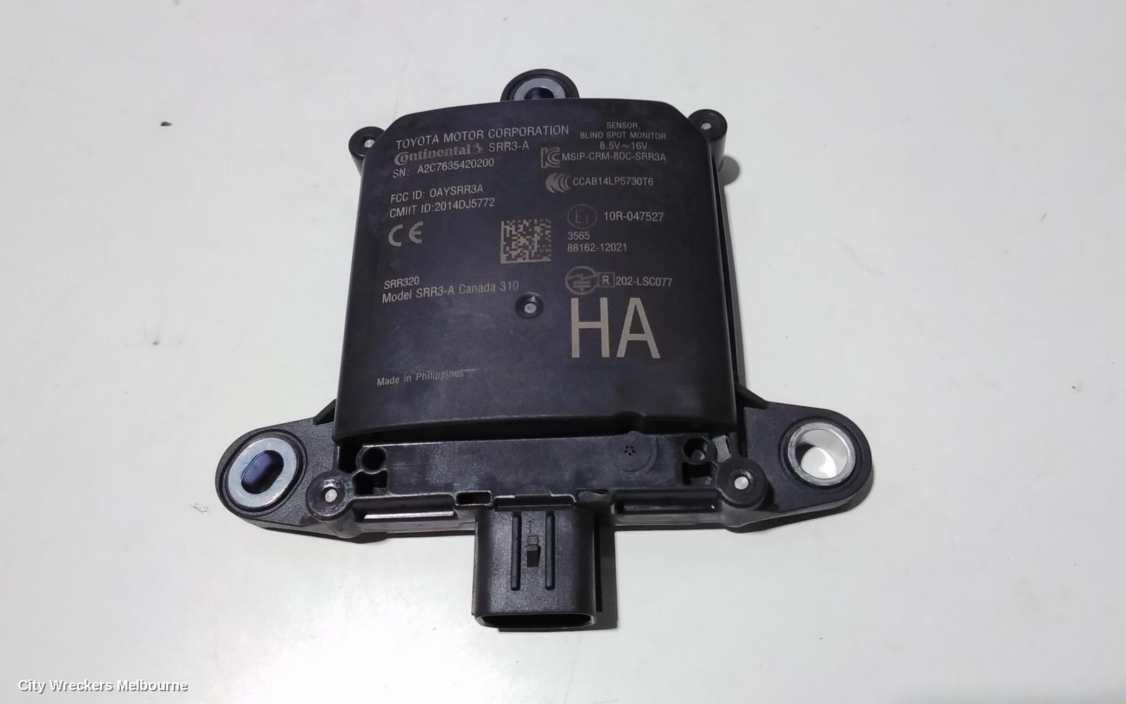TOYOTA COROLLA, E210, 07/2018 ONWARDS, RHR BLIND SPOT MONITOR SENSOR MODULE 88162-12021: 88552 - Image 1