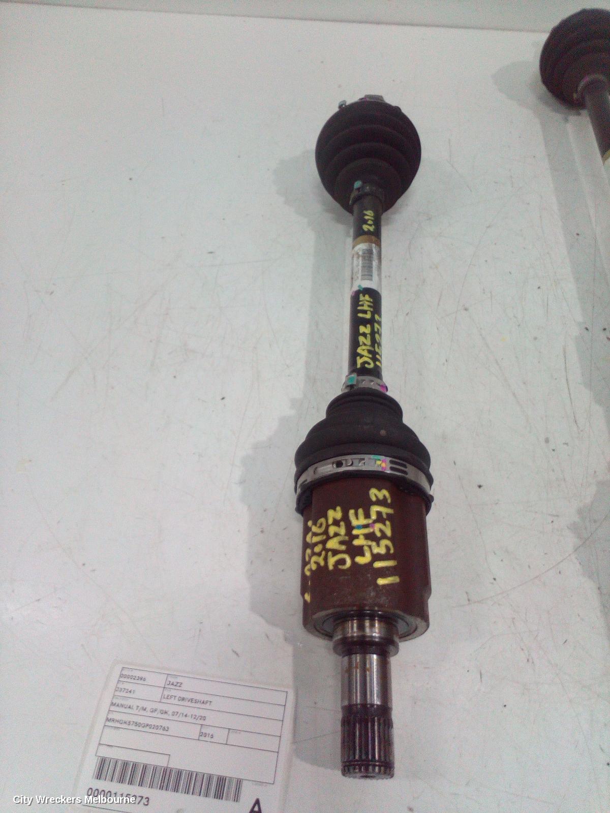 HONDA JAZZ LEFT DRIVESHAFT, MANUAL T/M, GF/GK, 07/2014 - 12/2020 - Image 1