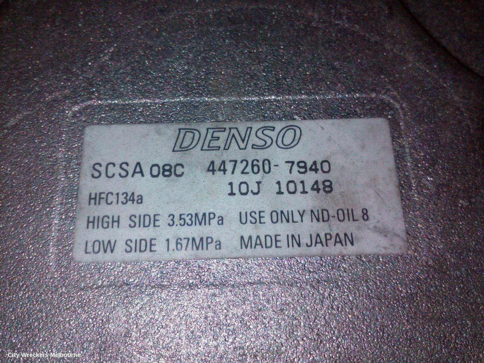 SUBARU LIBERTY A/C COMPRESSOR, 4TH GEN, 2.5, EJ25, 4472607940, 09/2003 - 08/2009 - Image 3