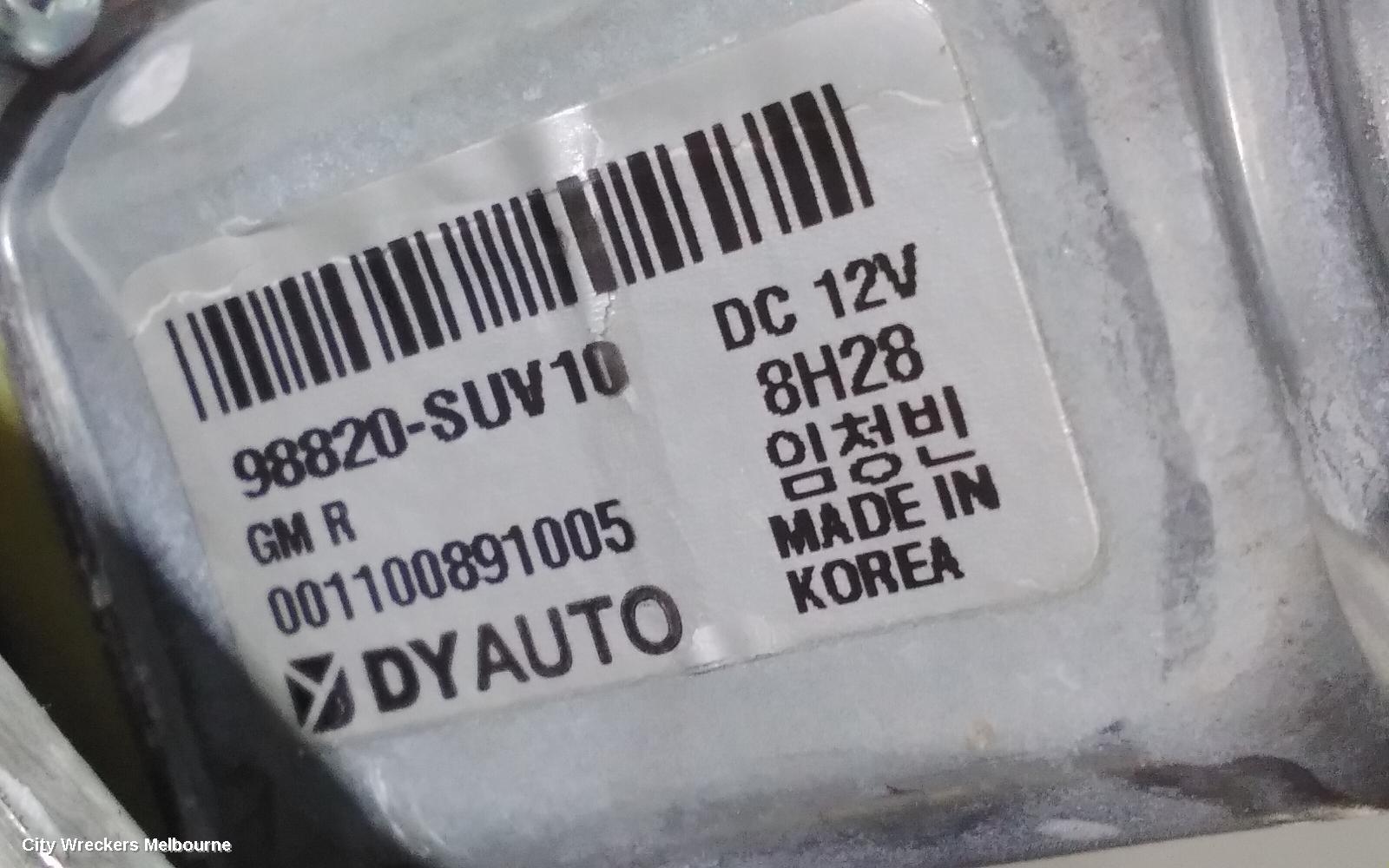 HOLDEN TRAX LEFT REAR WND REG/MOTOR, TJ SERIES, 08/2013 - 12/2020 - Image 3