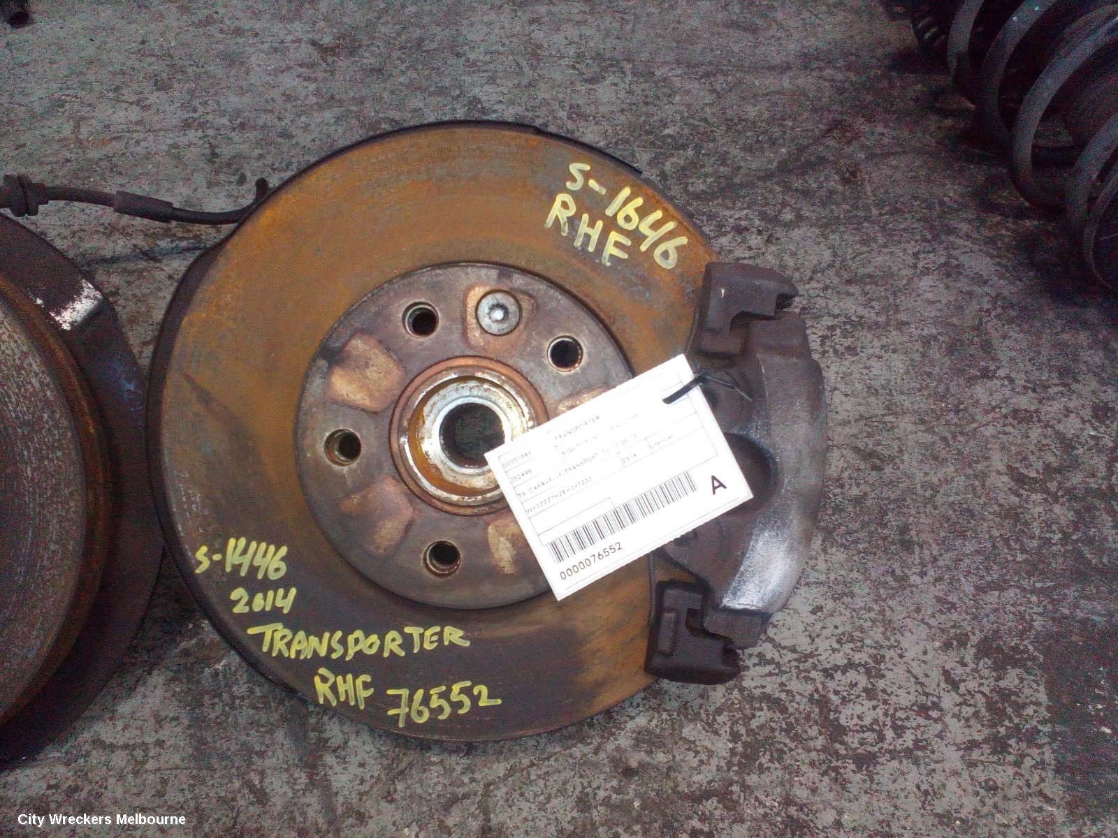 VOLKSWAGEN TRANSPORTER RIGHT FRONT HUB ASSEMBLY, T5, CARAVELLE/TRANSPORT, 03/2010 - 06/2015 - Image 1