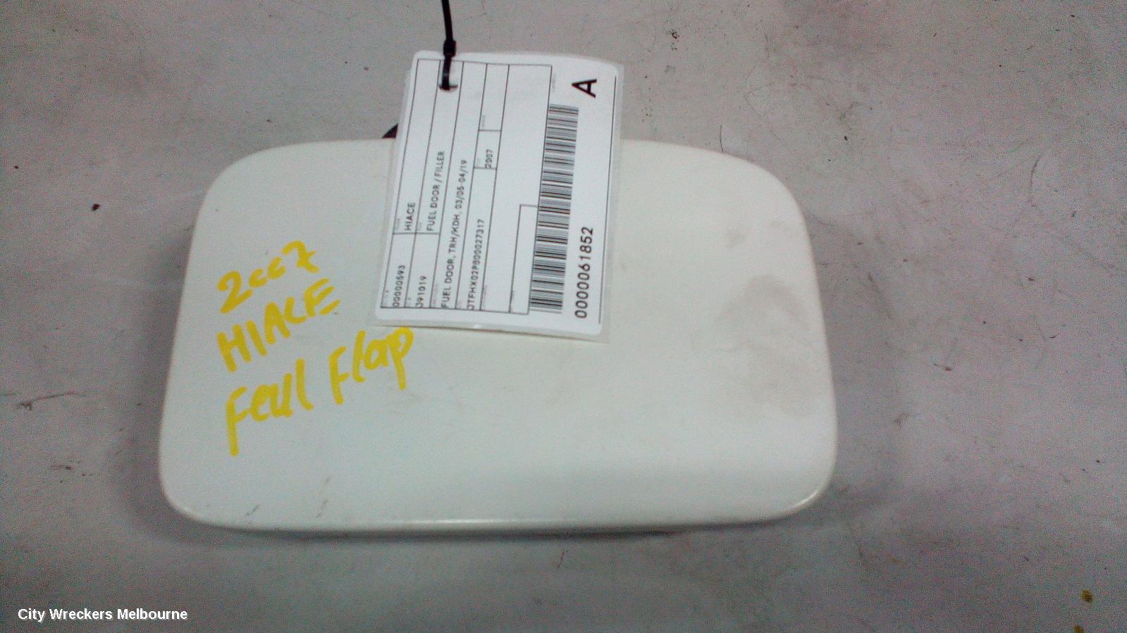 TOYOTA HIACE FUEL DOOR / FILLER, FUEL DOOR, TRH/KDH, 03/2005 - 04/2019 - Image 1