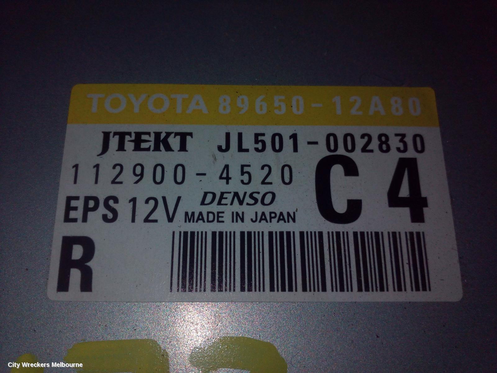 TOYOTA COROLLA ECU, ENGINE ECU, AUTO T/M, 89661-12K81, ECU ONLY, ZRE152/20153R, 03/2007 - 10/2013 - Image 2
