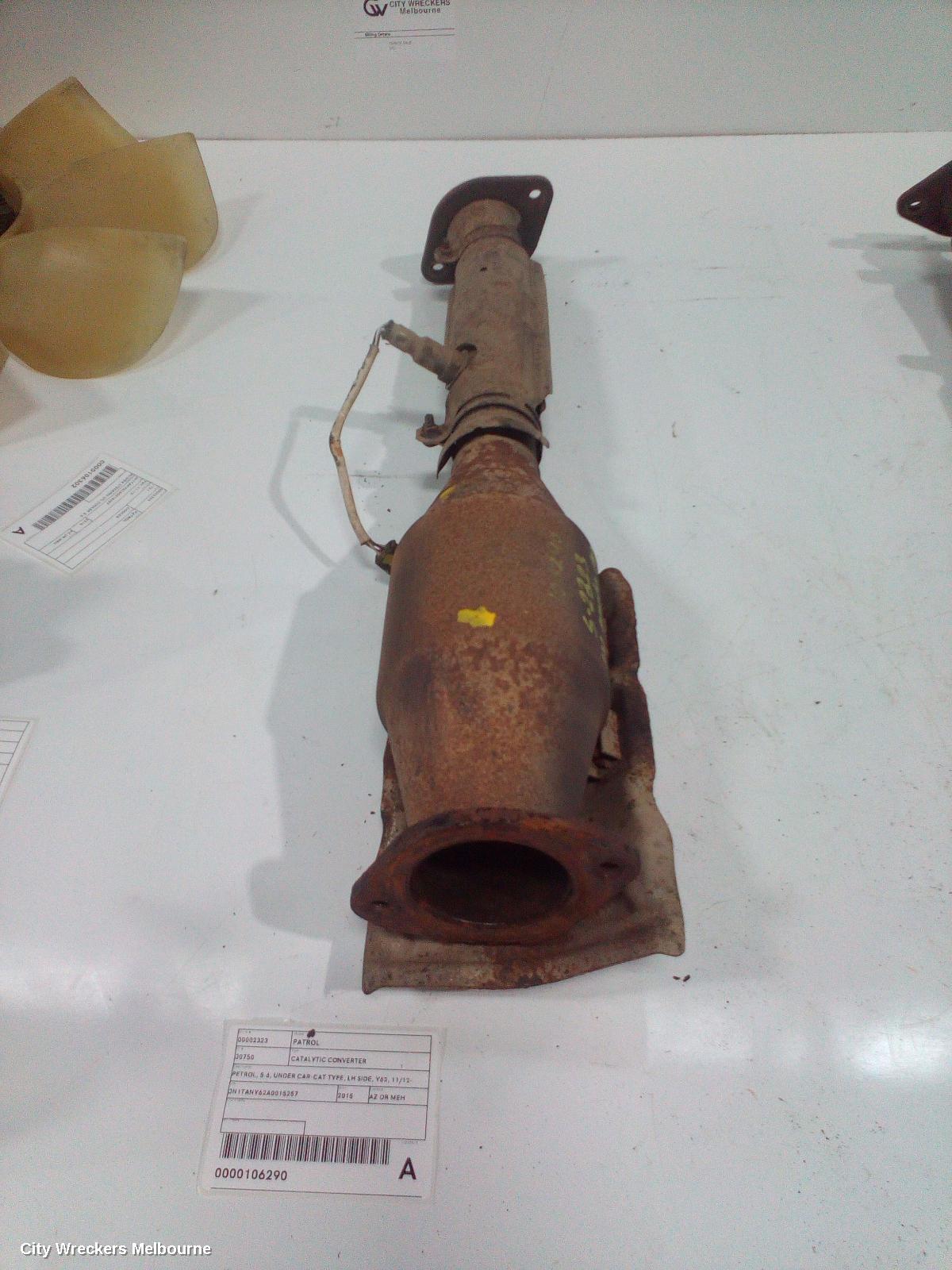 NISSAN PATROL CATALYTIC CONVERTER, PETROL, 5.6, UNDER CAR-CAT TYPE, LH SIDE, Y62, 11/2012 - 01/2016 - Image 2