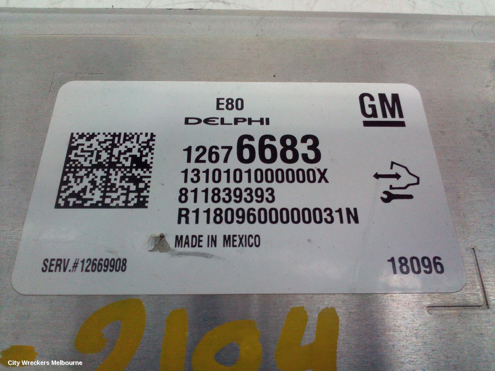 HOLDEN EQUINOX ECU, ENGINE ECU, 2.0, PETROL, ECU ONLY, EQ, 09/2017 - 12/2020 - Image 3