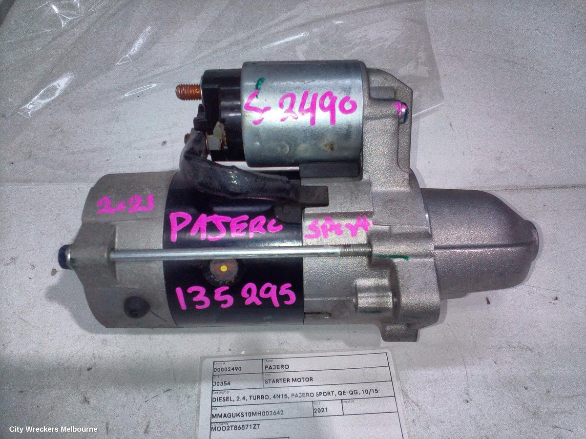 MITSUBISHI PAJERO STARTER, DIESEL, 2.4, TURBO, 4N15, PAJERO SPORT, QE-QG, 10/2015 ONWARDS - Image 1
