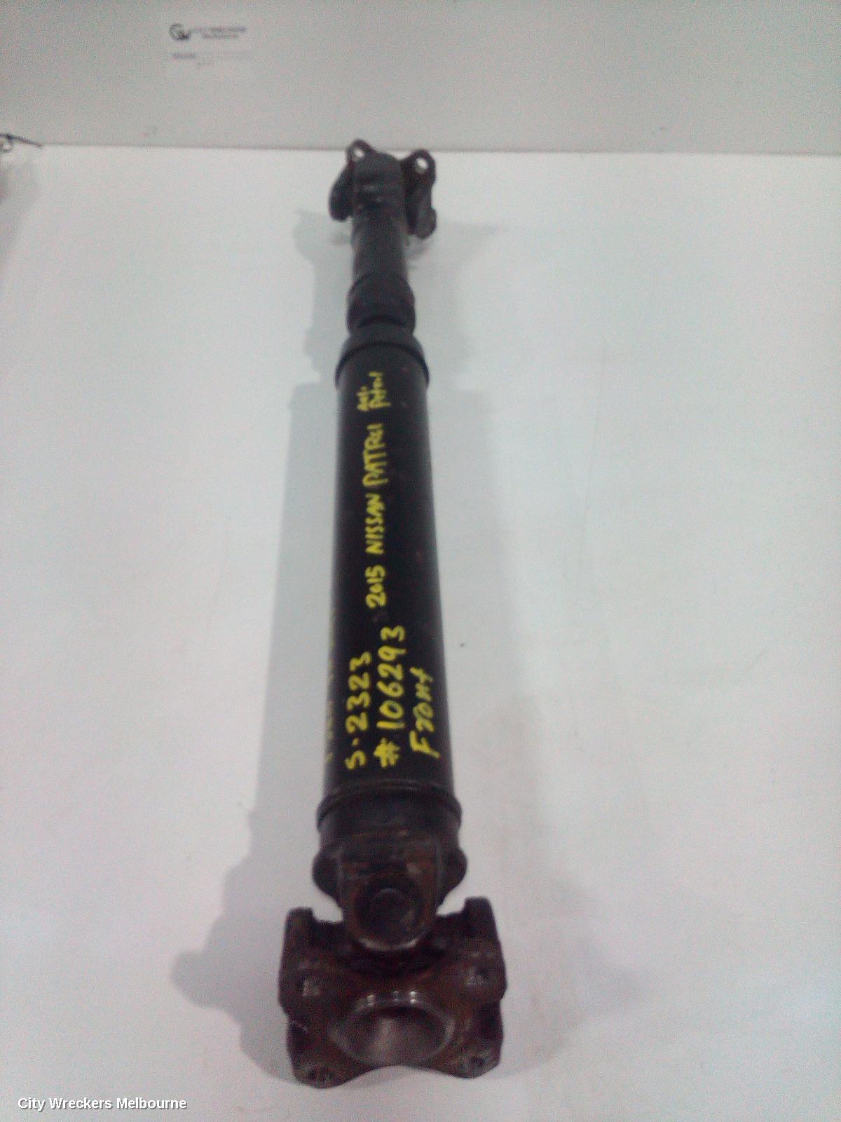 NISSAN PATROL FRONT PROP SHAFT, Y62, 11/2012 ONWARDS - Image 2