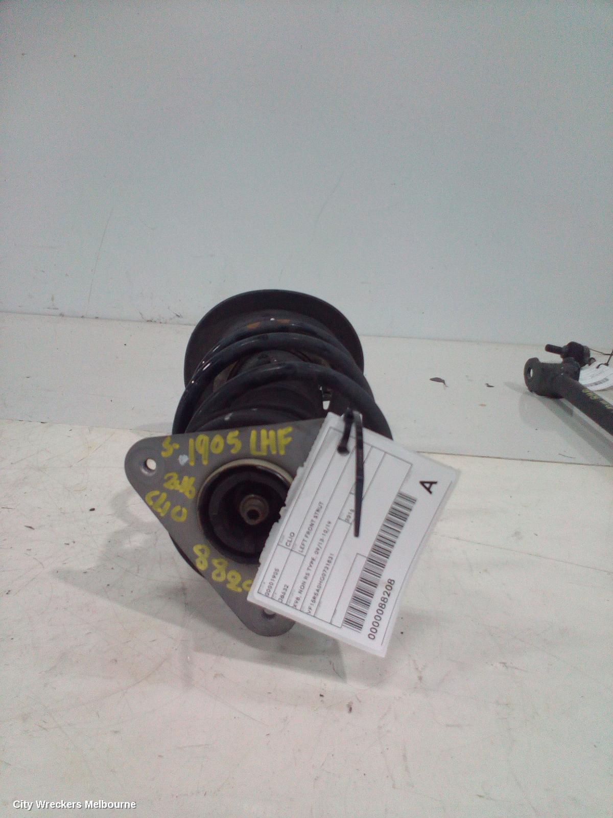 RENAULT CLIO LEFT FRONT STRUT, X98, NON RS TYPE, 09/2013 - 10/2019 - Image 1