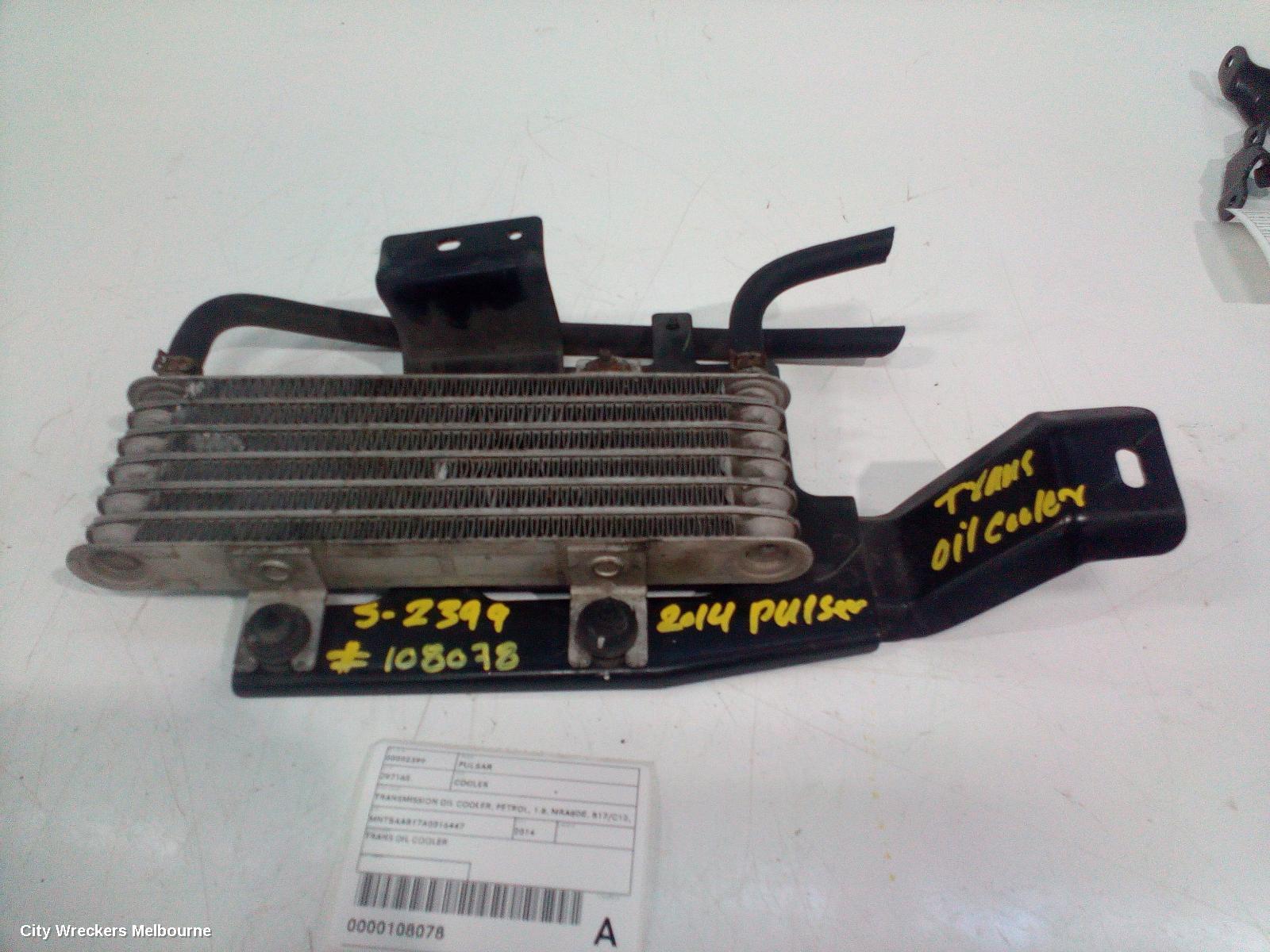NISSAN PULSAR COOLER, TRANSMISSION OIL COOLER, PETROL, 1.8, MRA8DE, B17/C12, 12/2012 - 12/2017 - Image 1