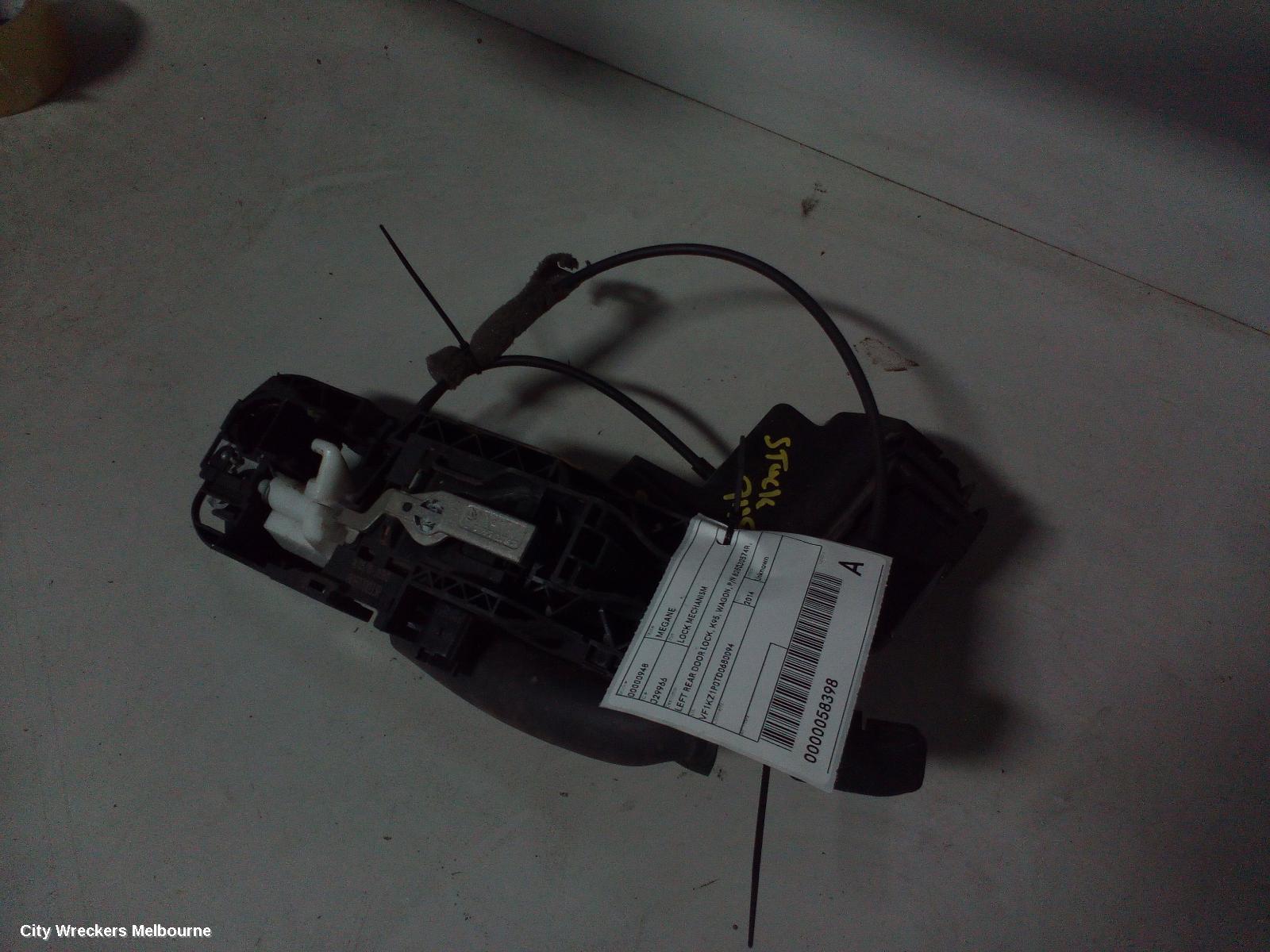 RENAULT MEGANE DOOR/BOOT/GATE LOCK, LEFT REAR DOOR LOCK, K95, WAGON, P/N 825035901R, 09/2010 - 05/2016 - Image 2