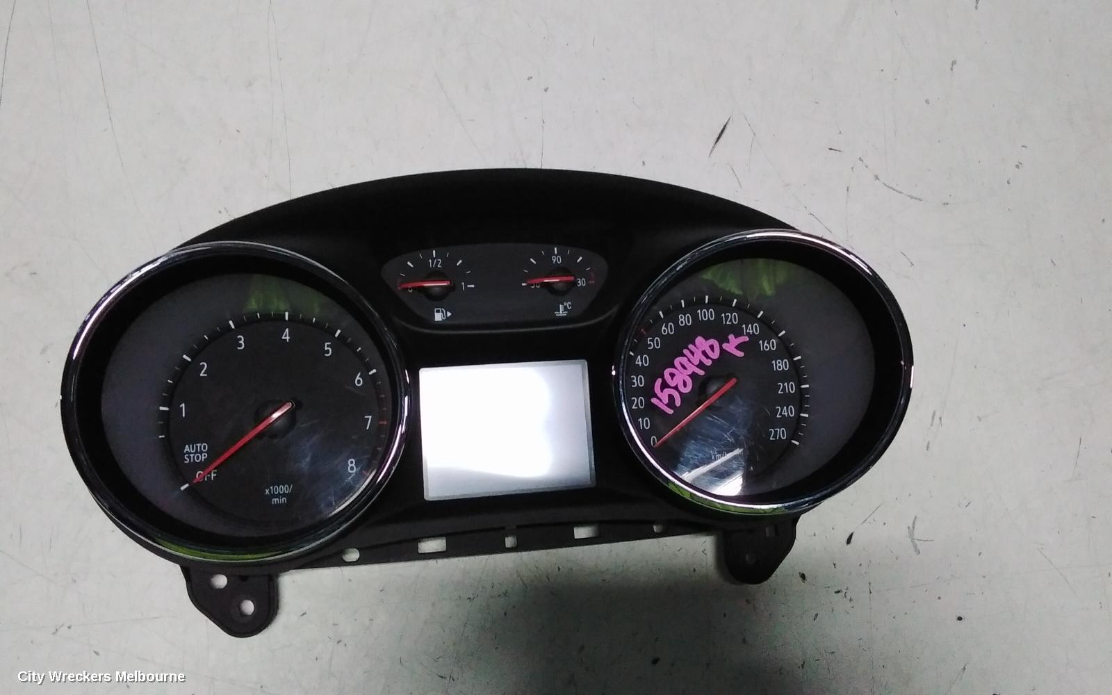 HOLDEN ASTRA INSTRUMENT CLUSTER, PETROL, AUTO T/M, BK, HATCH/WAGON, 09/2016 ONWARDS - Image 3
