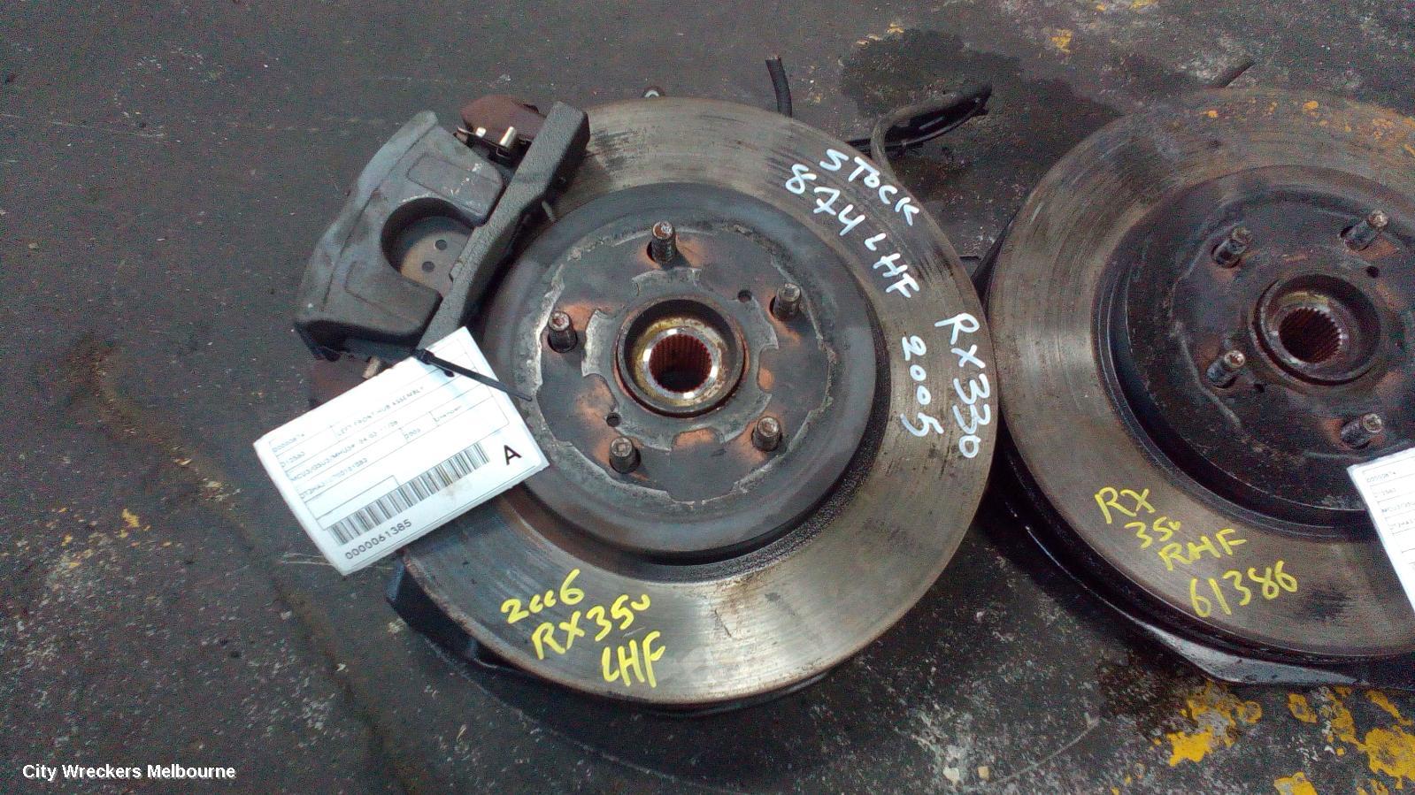 LEXUS RX SERIES LEFT FRONT HUB ASSEMBLY, MCU3/GSU3/MHU3#, 04/2003 - 11/2008 - Image 3