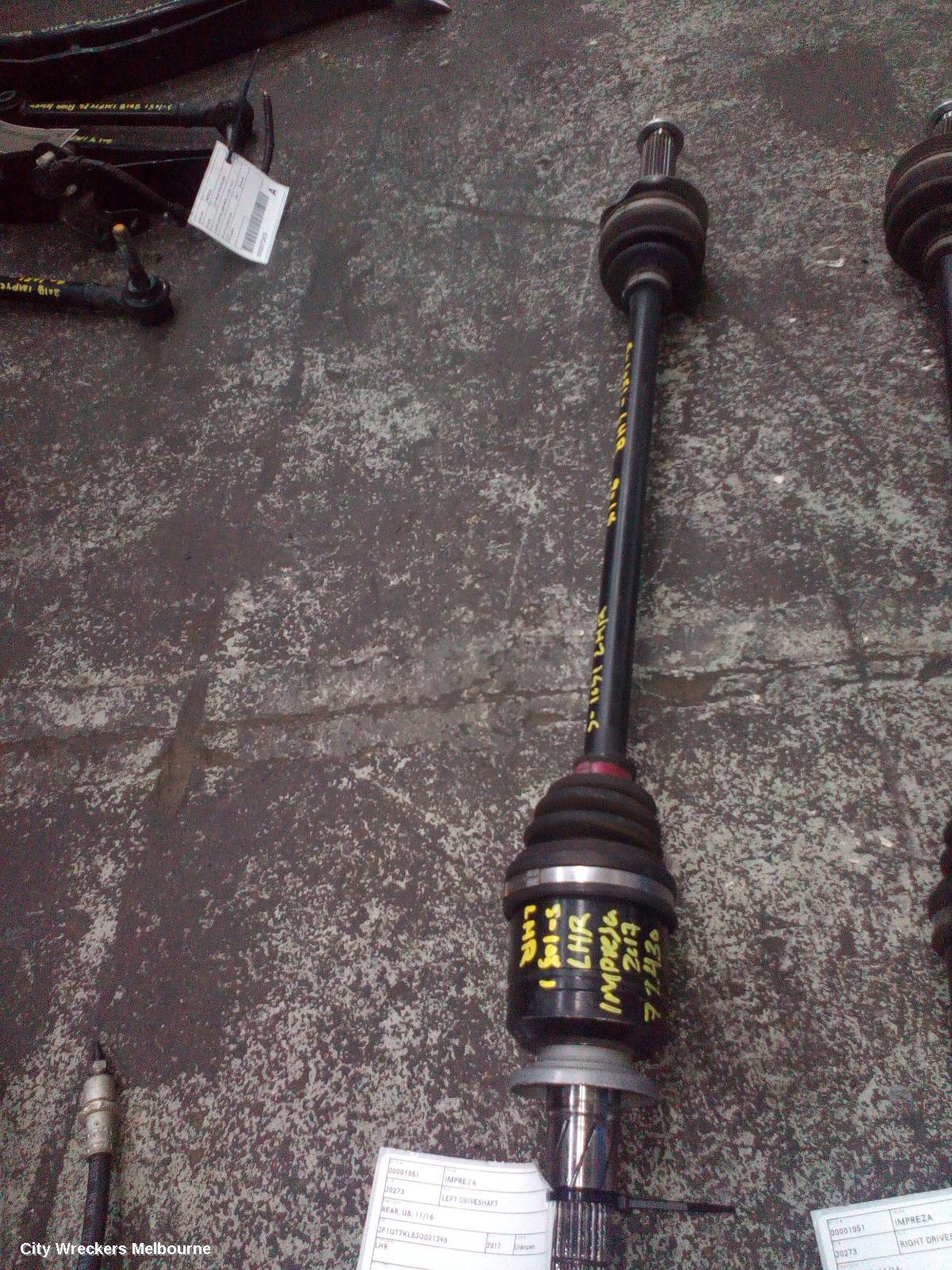 SUBARU IMPREZA LEFT DRIVESHAFT, REAR, G5, 11/2016 ONWARDS - Image 1