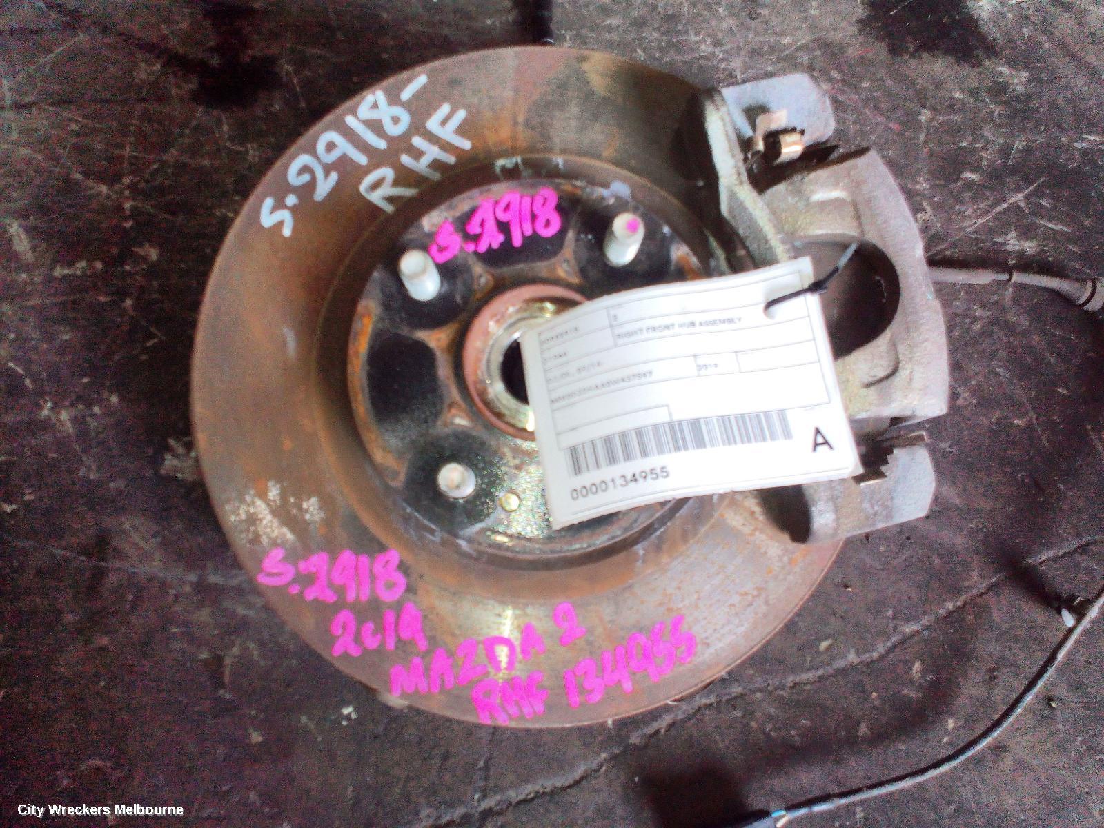 MAZDA 2 RIGHT FRONT HUB ASSEMBLY, DJ/DL, 09/2014 ONWARDS - Image 1