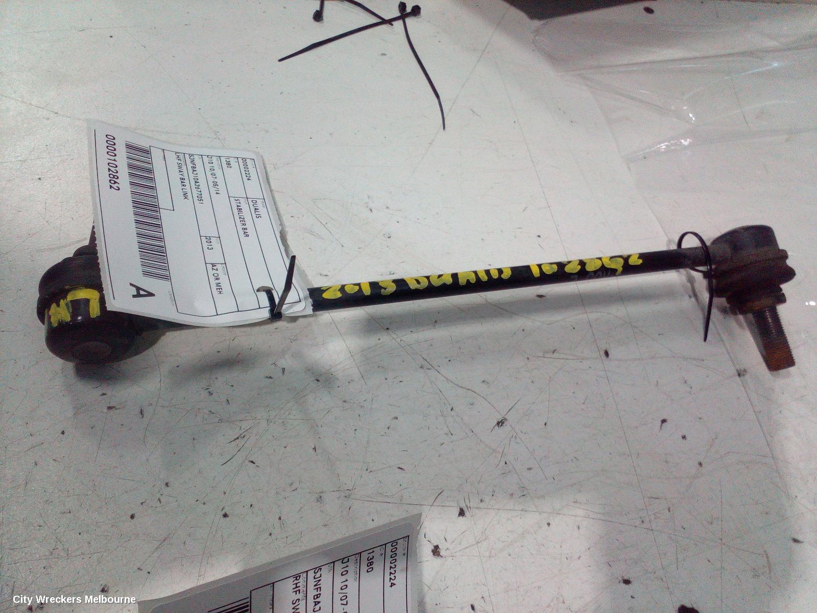 NISSAN DUALIS STABILISER BAR, J10 10/2007 - 05/2014 - Image 1