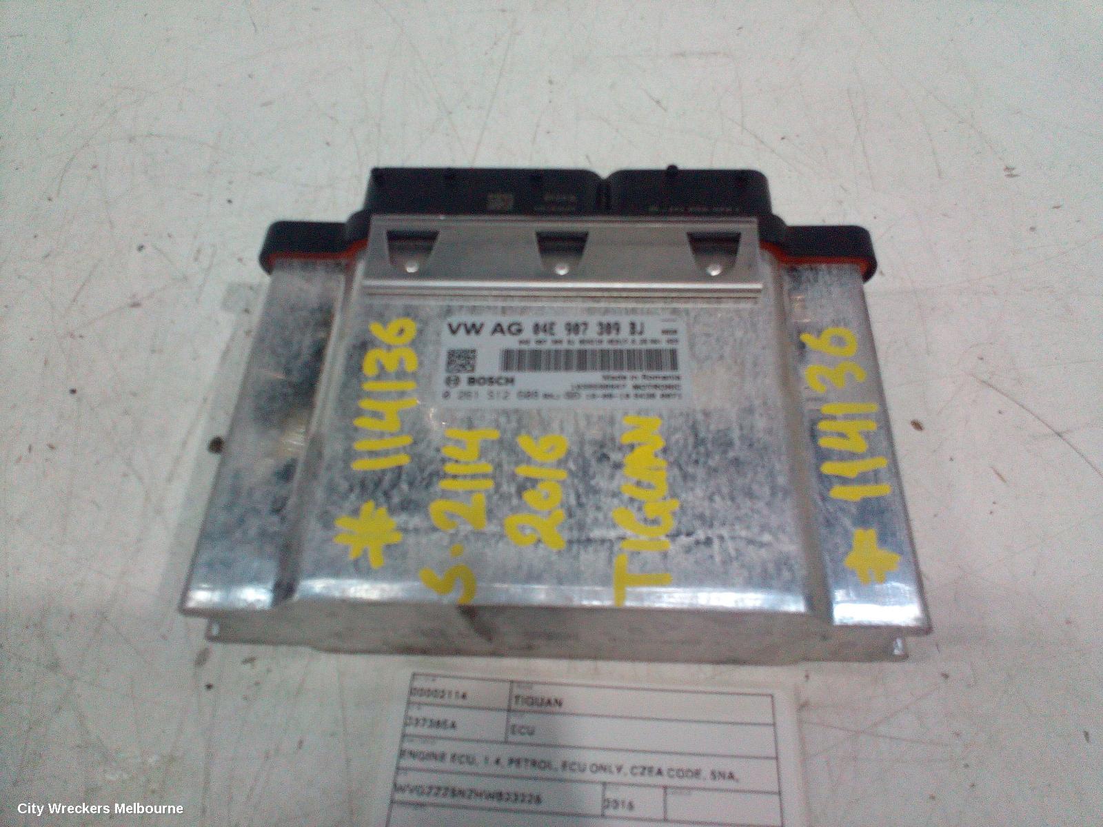 VOLKSWAGEN TIGUAN ECU, ENGINE ECU, 1.4, PETROL, ECU ONLY, CZEA CODE, 5NA, 06/2016 ONWARDS - Image 2